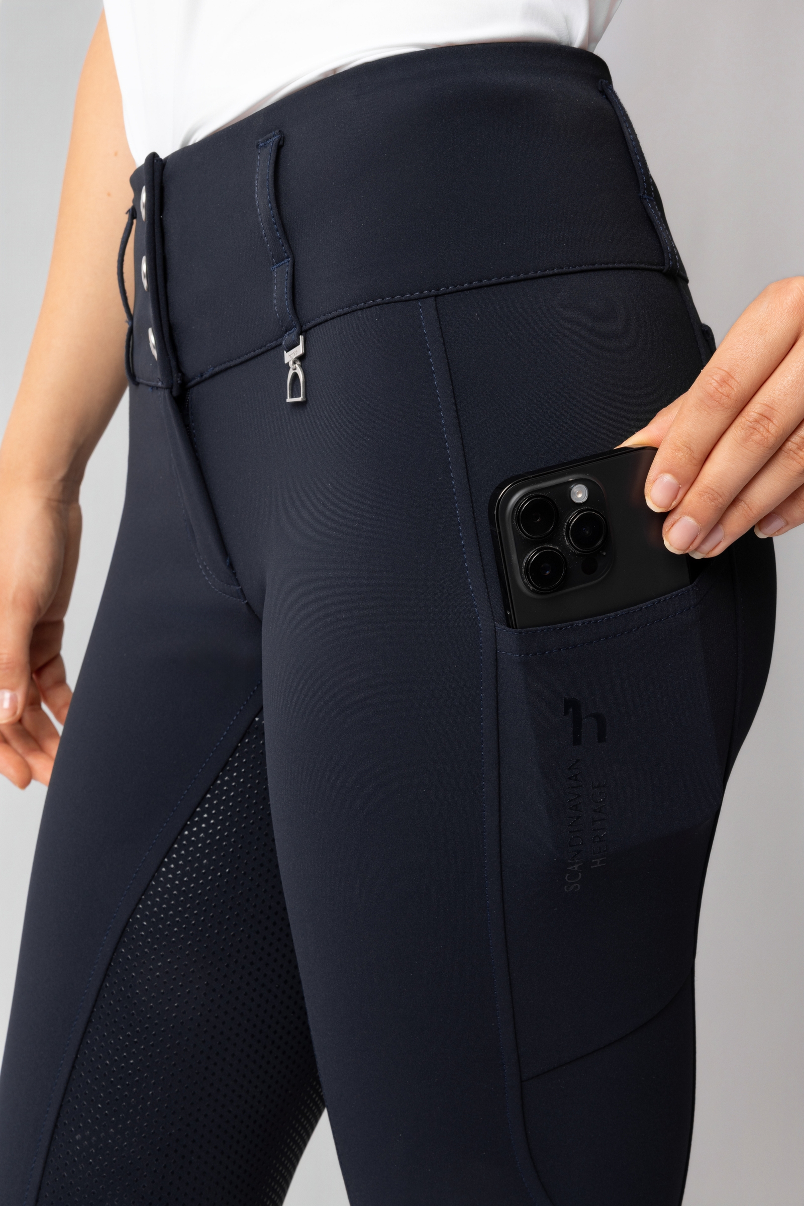 Horze Leonie damesrijbroek met fullseat siliconen grip UPF 40+