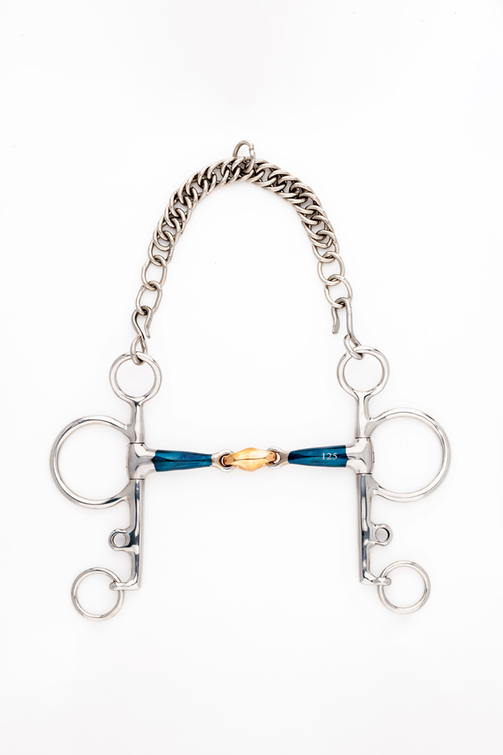 Kavalkade ergonomisch pelhambit, dubbelgebroken met Lock Up, lang, 14 mm