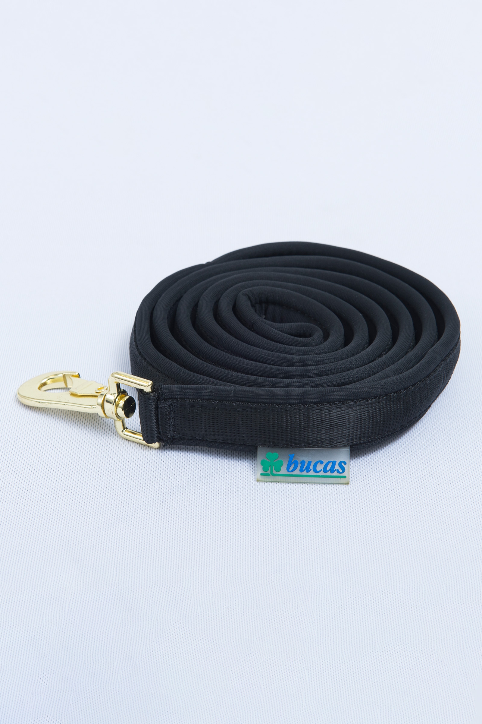 Black/Black Bucas Dublin gevoerde halsterlijn