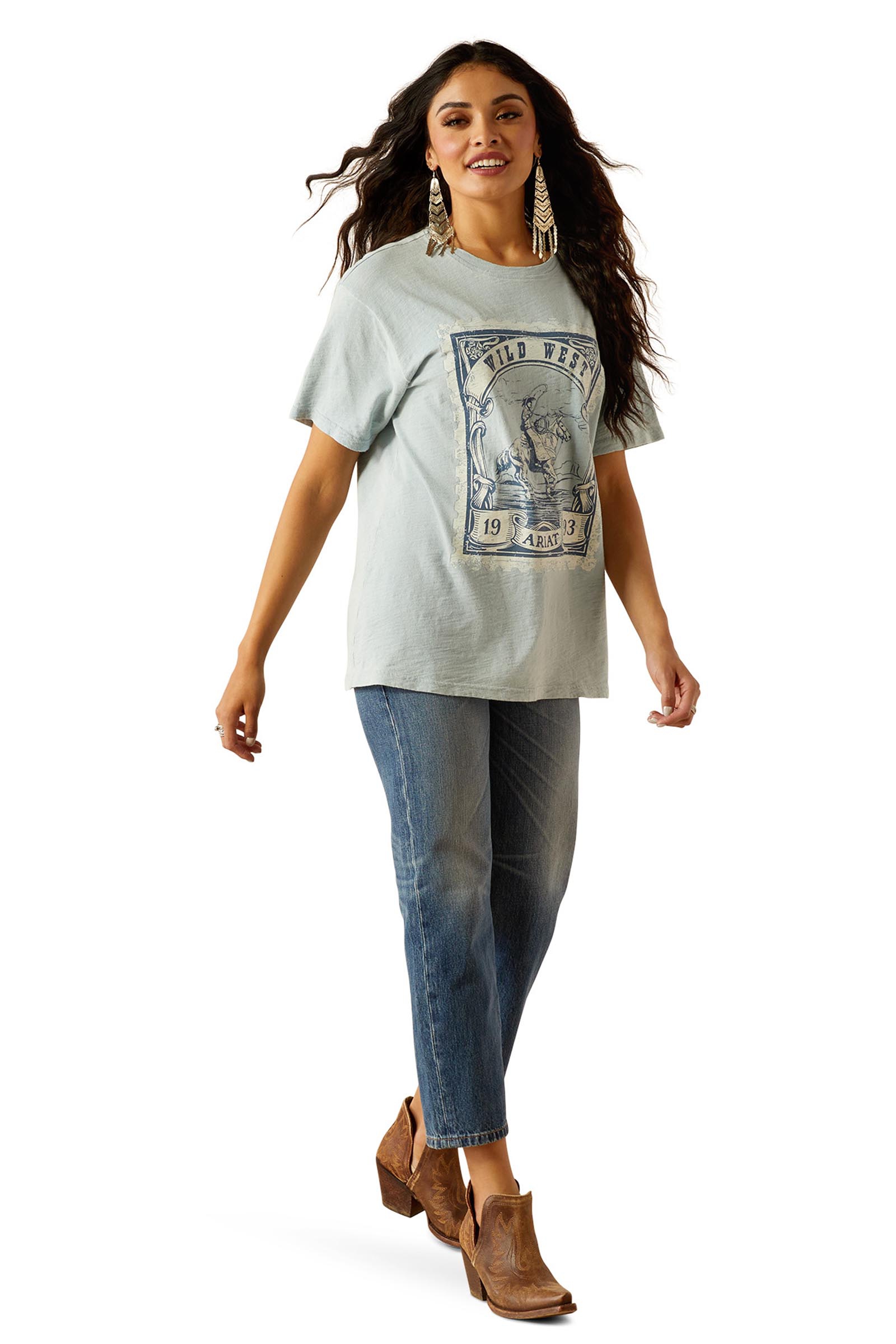 Ariat Wild West Stamp dames-T-shirt