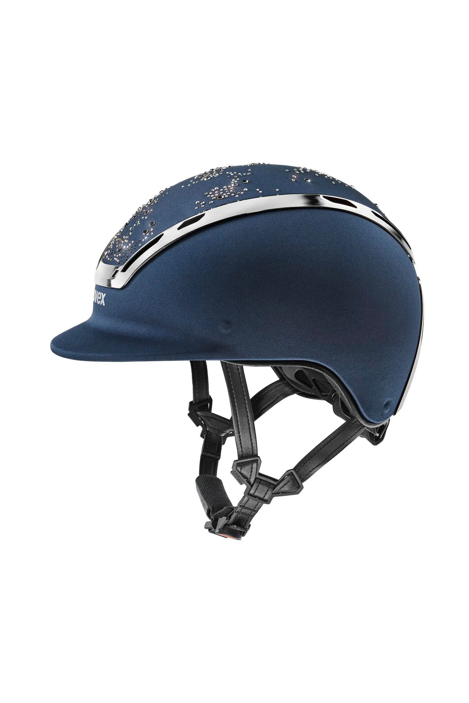 navy Uvex Exxeed Diamond Paardrijhelm