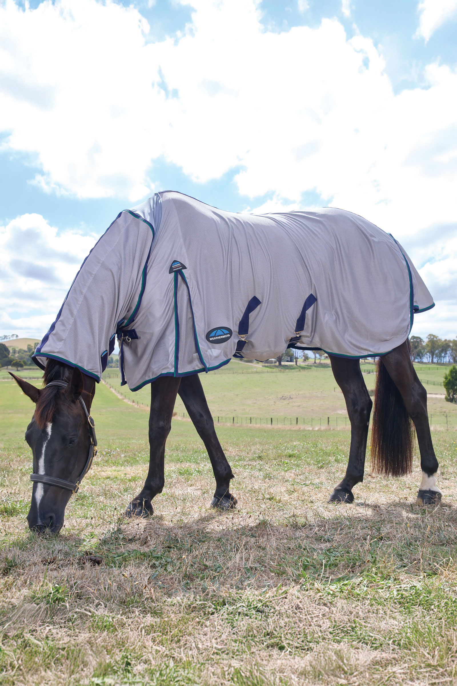 Weatherbeeta ComFiTec Zephyr Vliegendeken combo met vaste hals, 0 g  