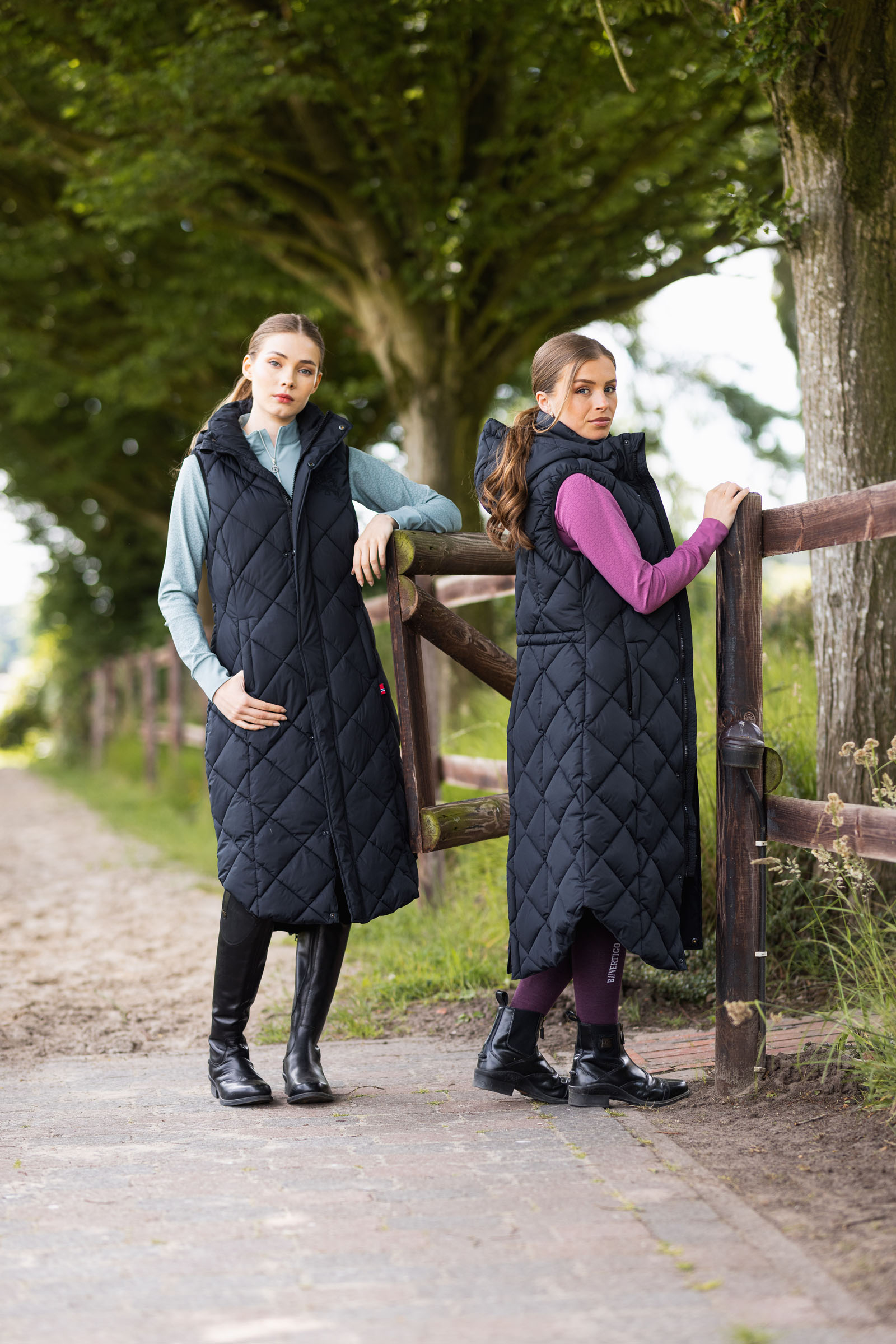 B Vertigo Gem Gewatteerde lange bodywarmer