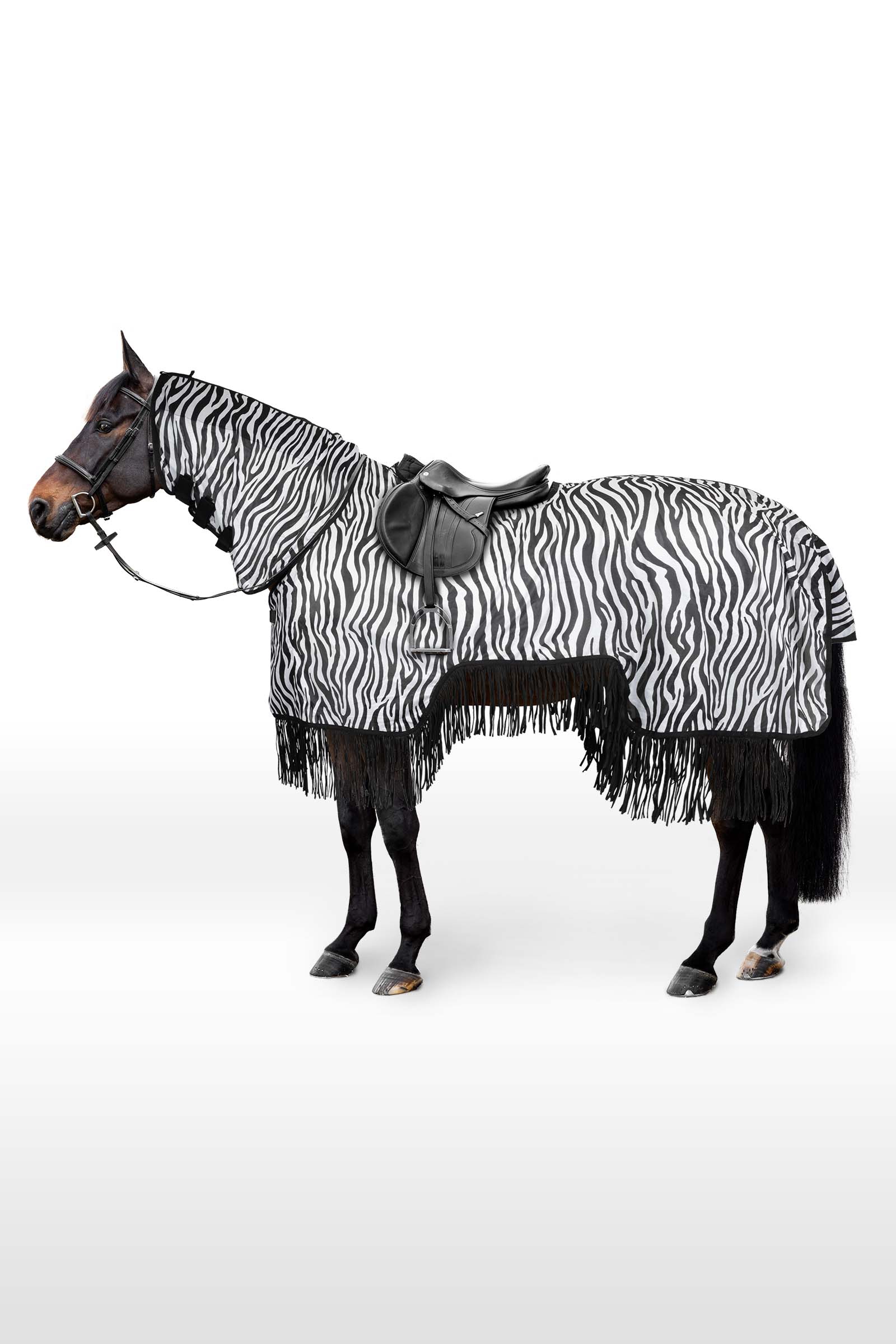 Horze Defender uitrijdeken met franjes