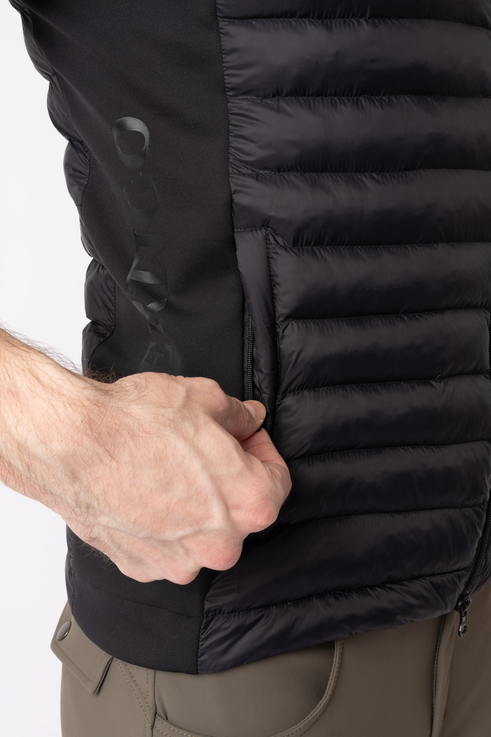 B Vertigo Simon ultralichte gewatteerde bodywarmer, heren