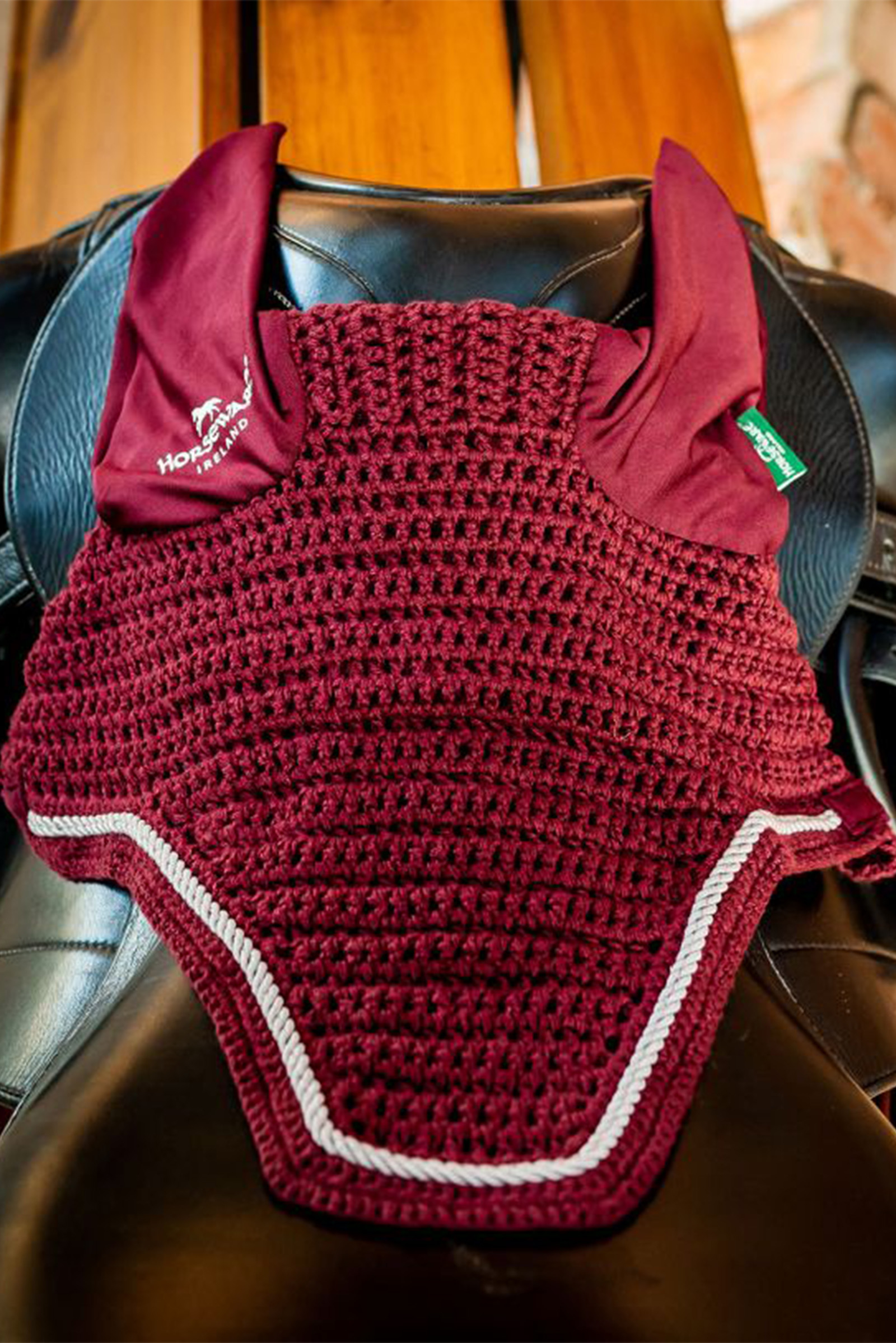 Burgundy Horseware Signature vliegenkap