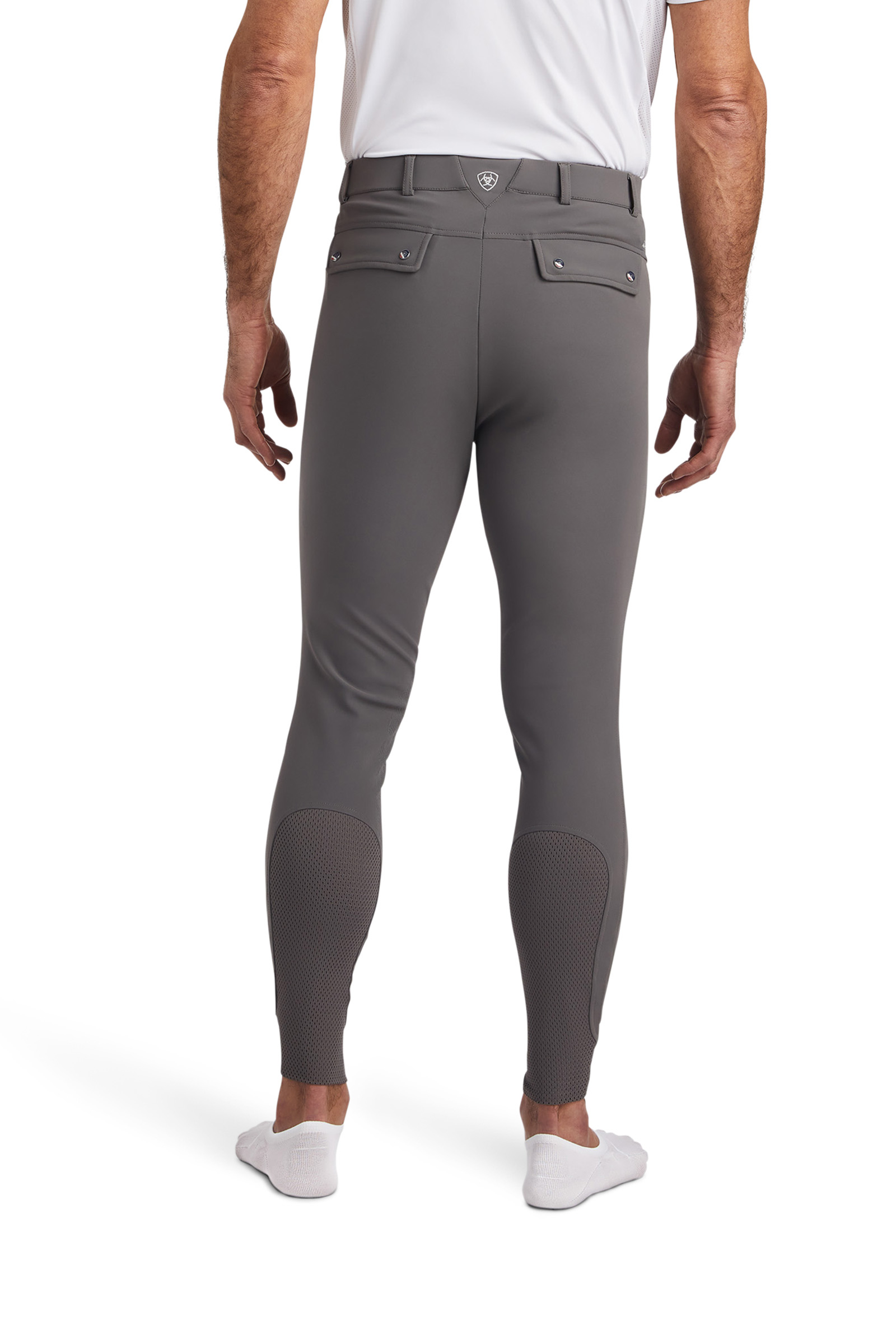 Paloma grey Ariat Tri Factor Grip-kniepatchrijbroek voor heren