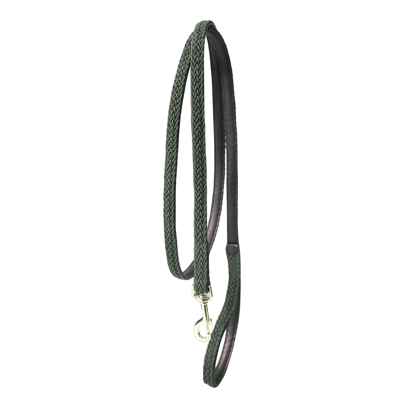 Olive Dark green Kentucky Dogwear Plaited Nylon Dog Lead