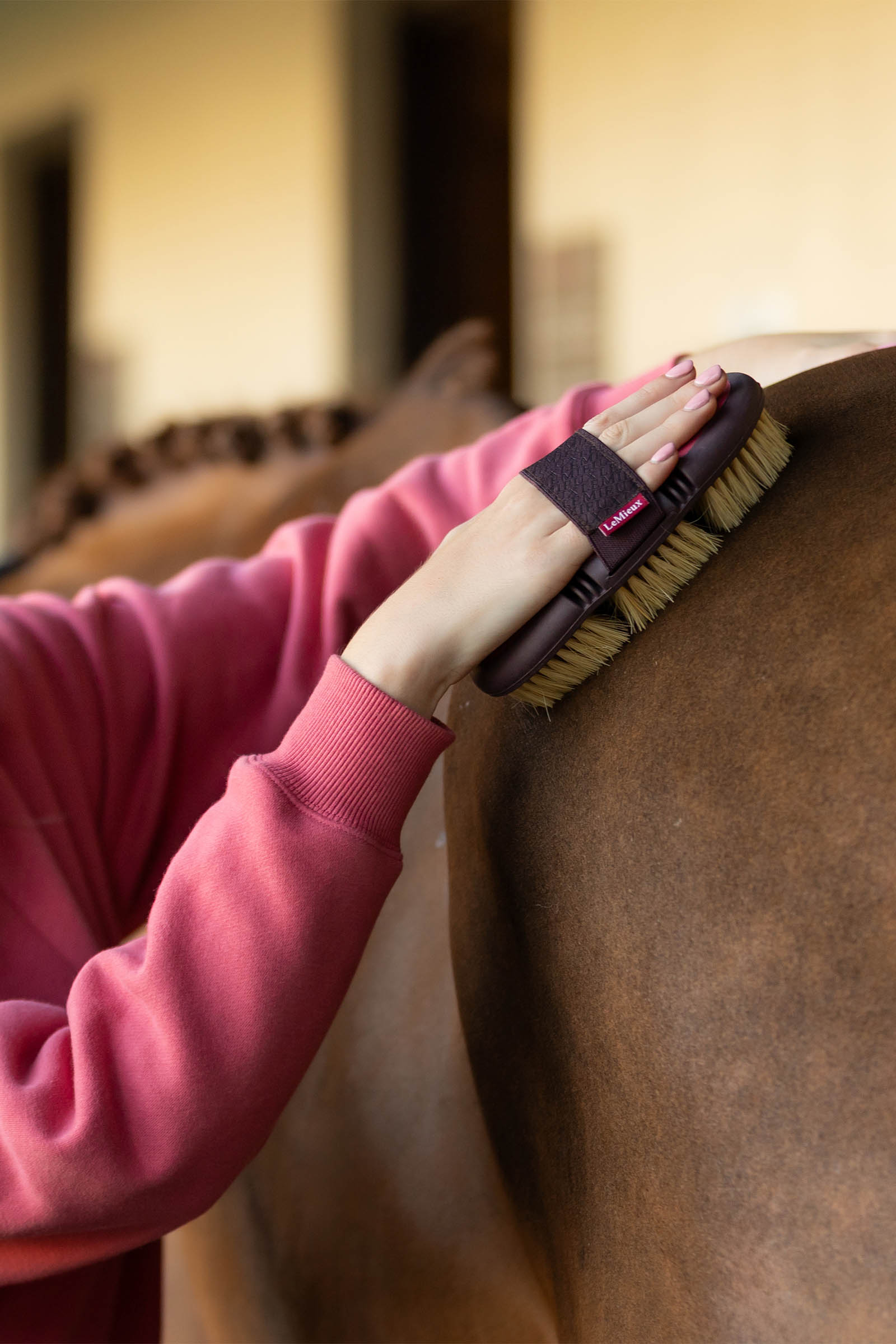 LeMieux Flexi schrobborstel