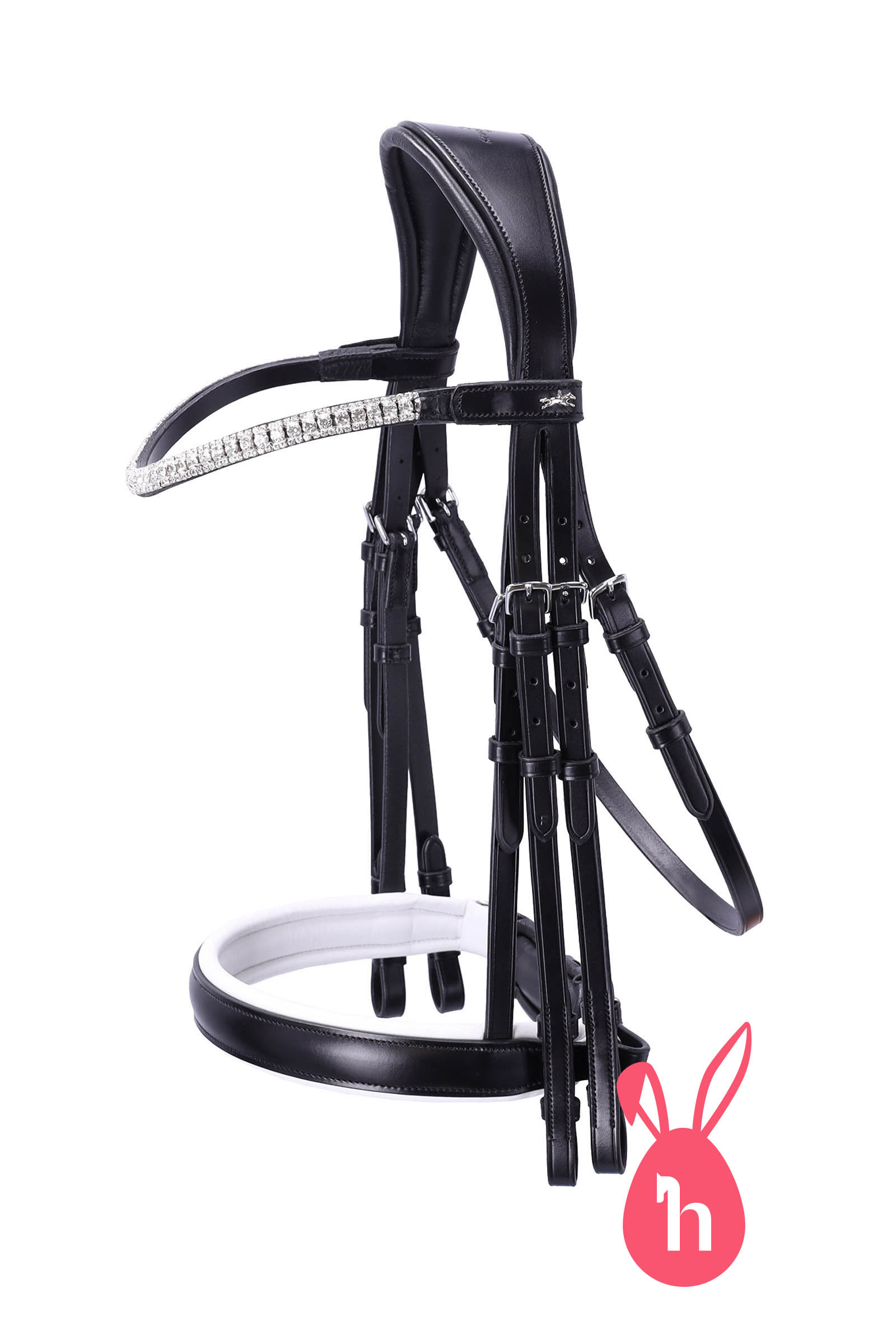 black/white/silver Schockem&ouml;hle Sports Brindisi Stang en trens Hoofdstel