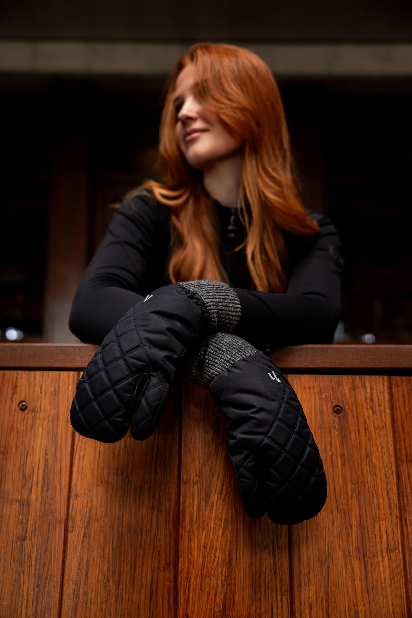 Horze Gevoerde Drievingerige Wanten