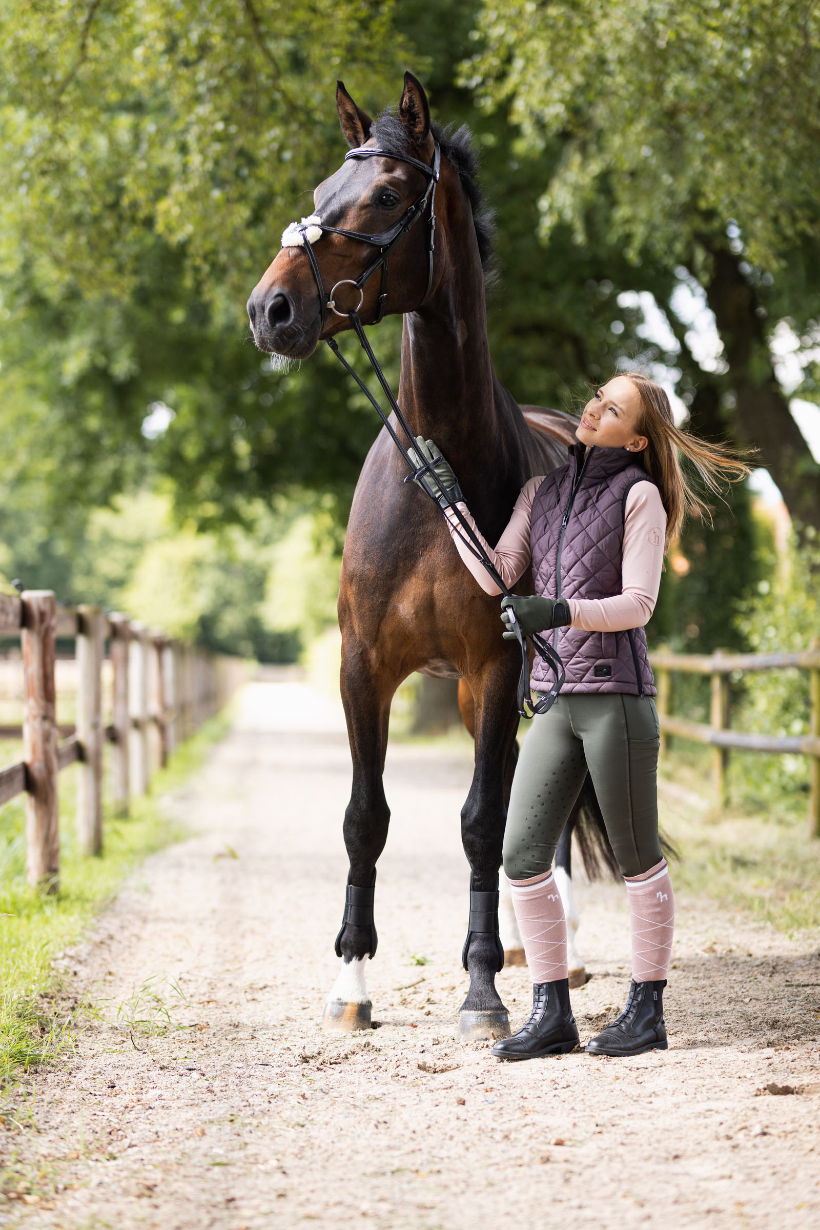 Horze Young Rider AYA rijlegging met hoge taille, dames