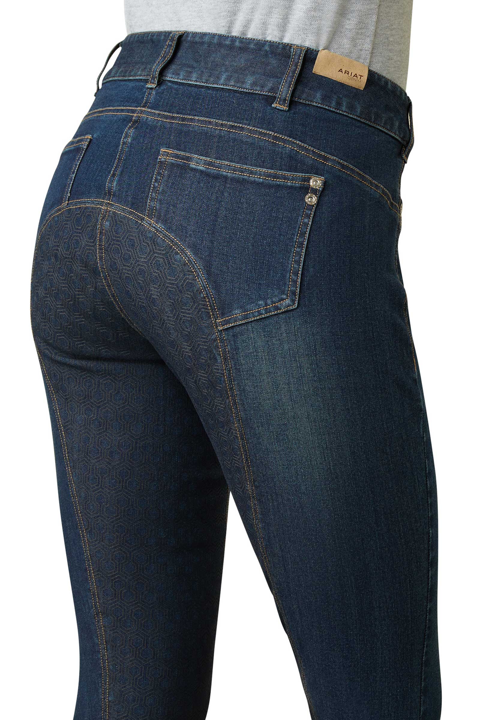 Ariat Halo Denim Dames rijbroek met volledig zitvlak