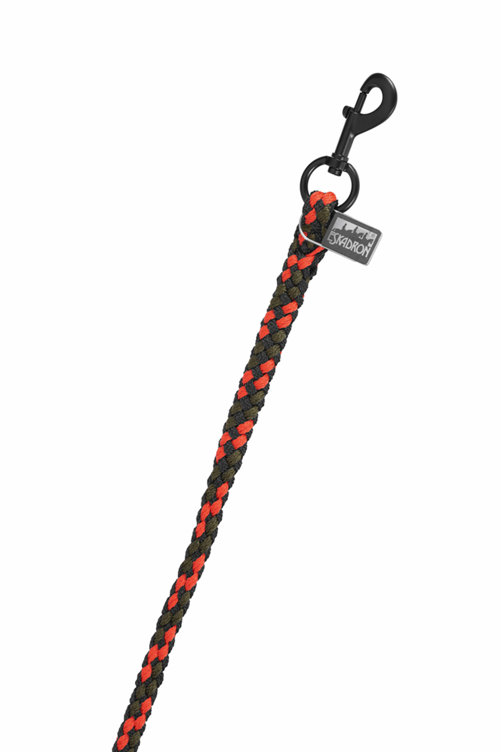 Black/Check Eskadron Dynamics AW25 halstertouw met standaard draaibare haak