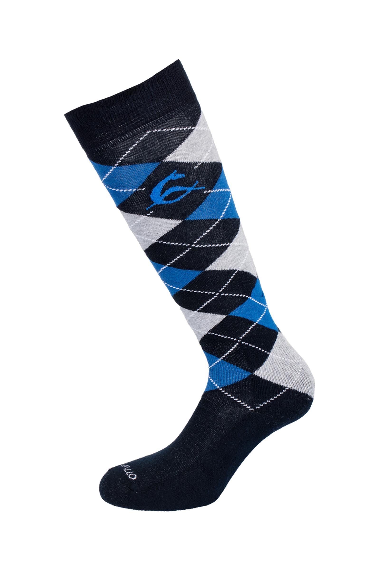 Acavallo Katoenen Sokken met Diamantpatroon