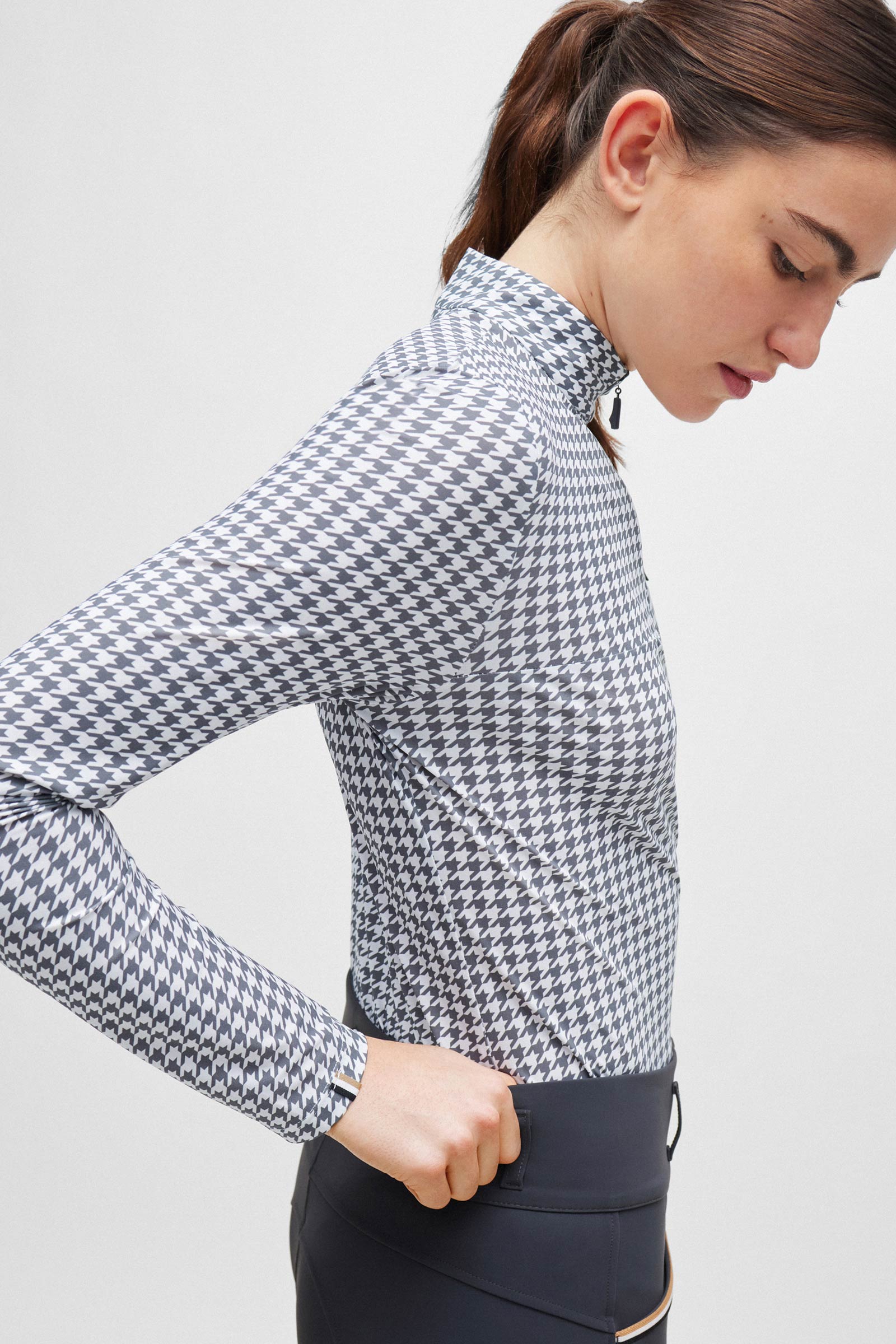 Boss Rachel trainingsshirt Houndstooth