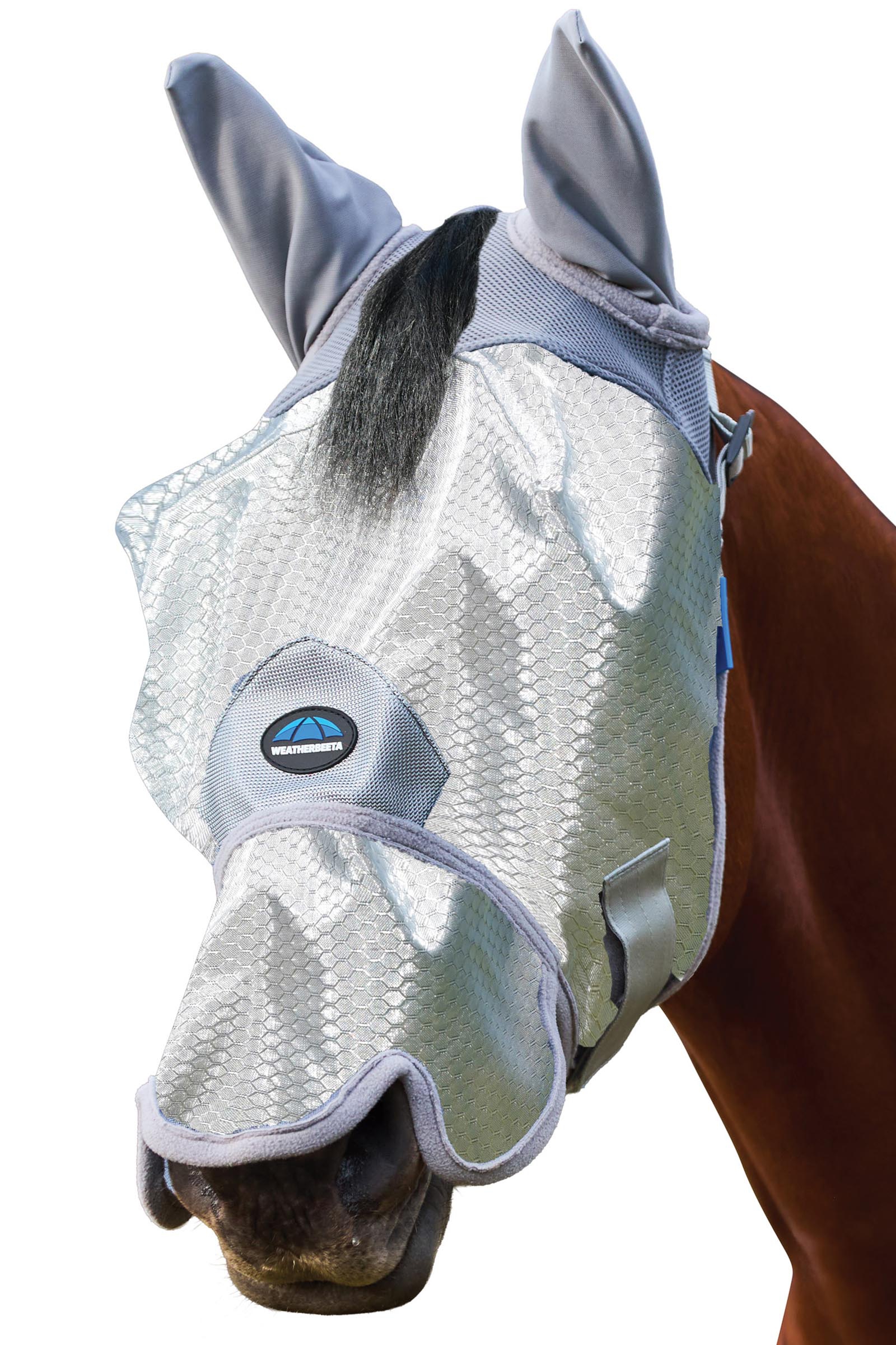 Weatherbeeta Comfitec Hexi Shield Vliegenmasker met oren en neus  