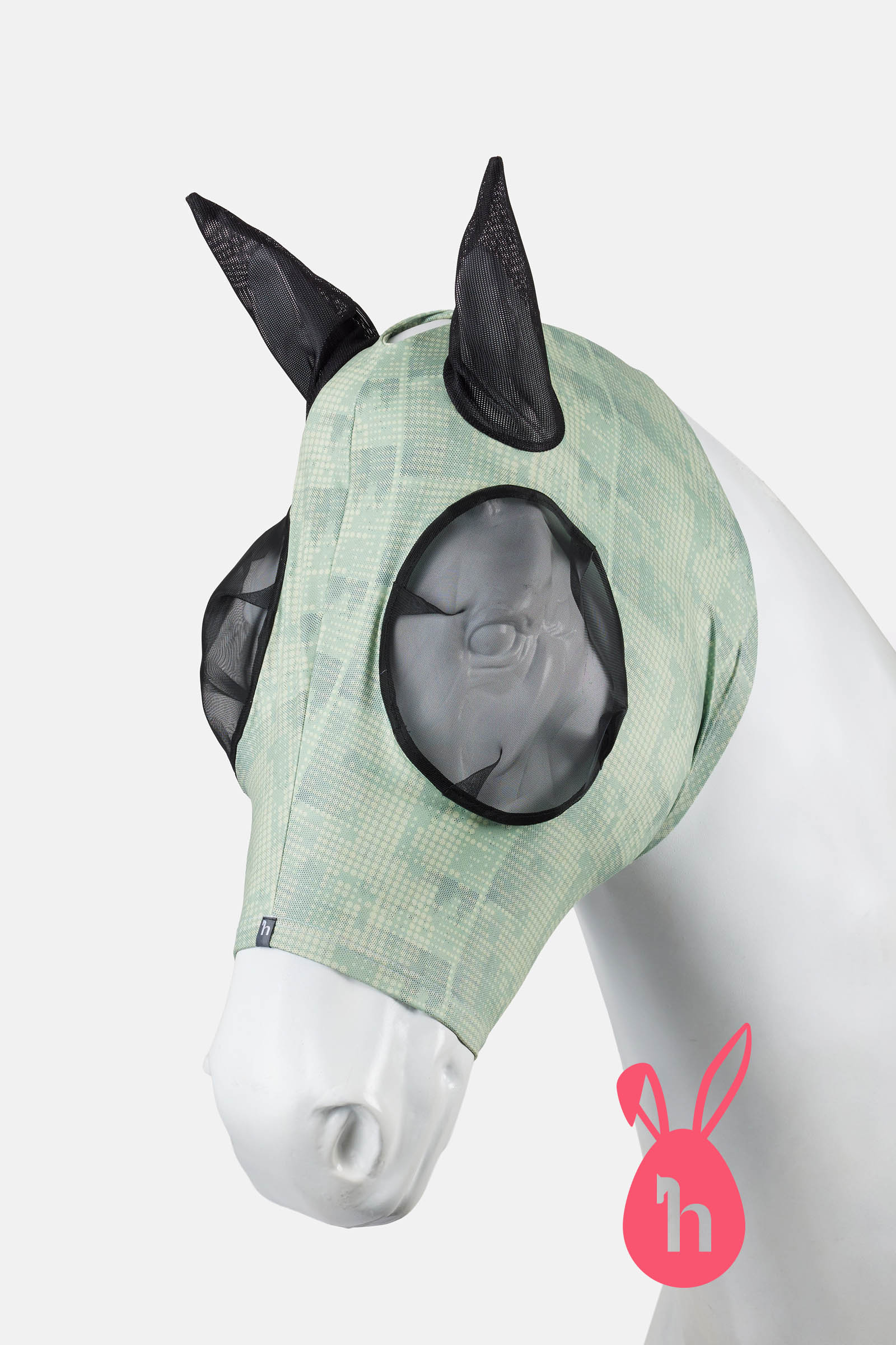 New Extremes Dot Horze Elastic Pull-On vliegenmasker