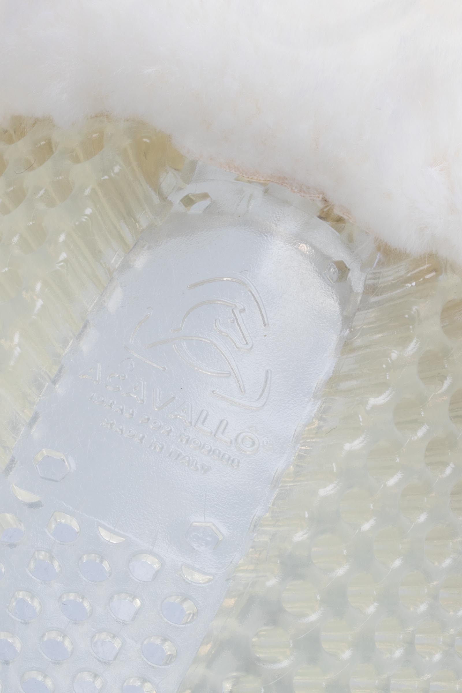 Acavallo Gel Antislip Classic met Schapenvacht Uitsparing Achterverhoger