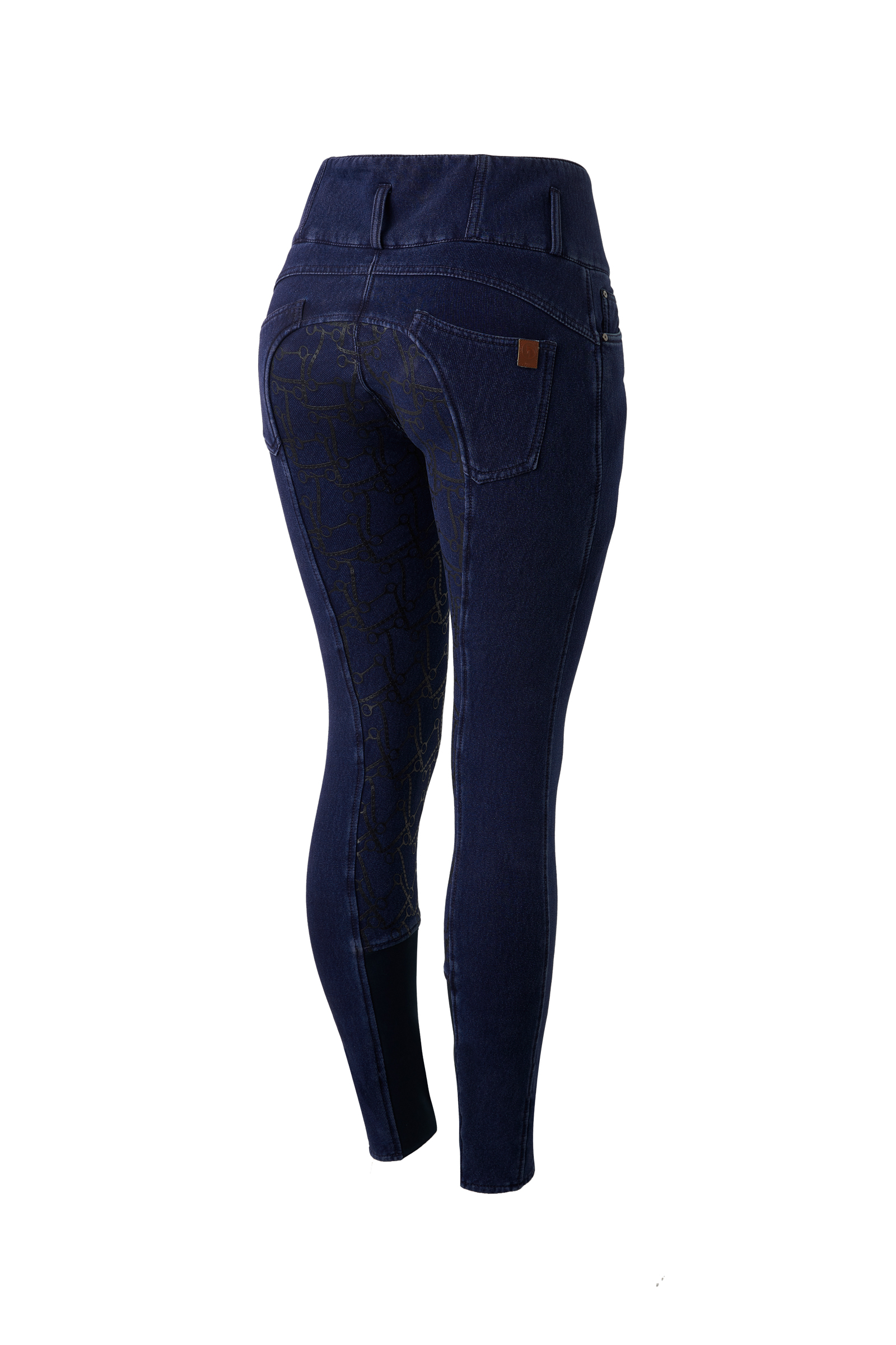 Horze Kacy Denim Thermo Rijbroek met Full Seat, dames