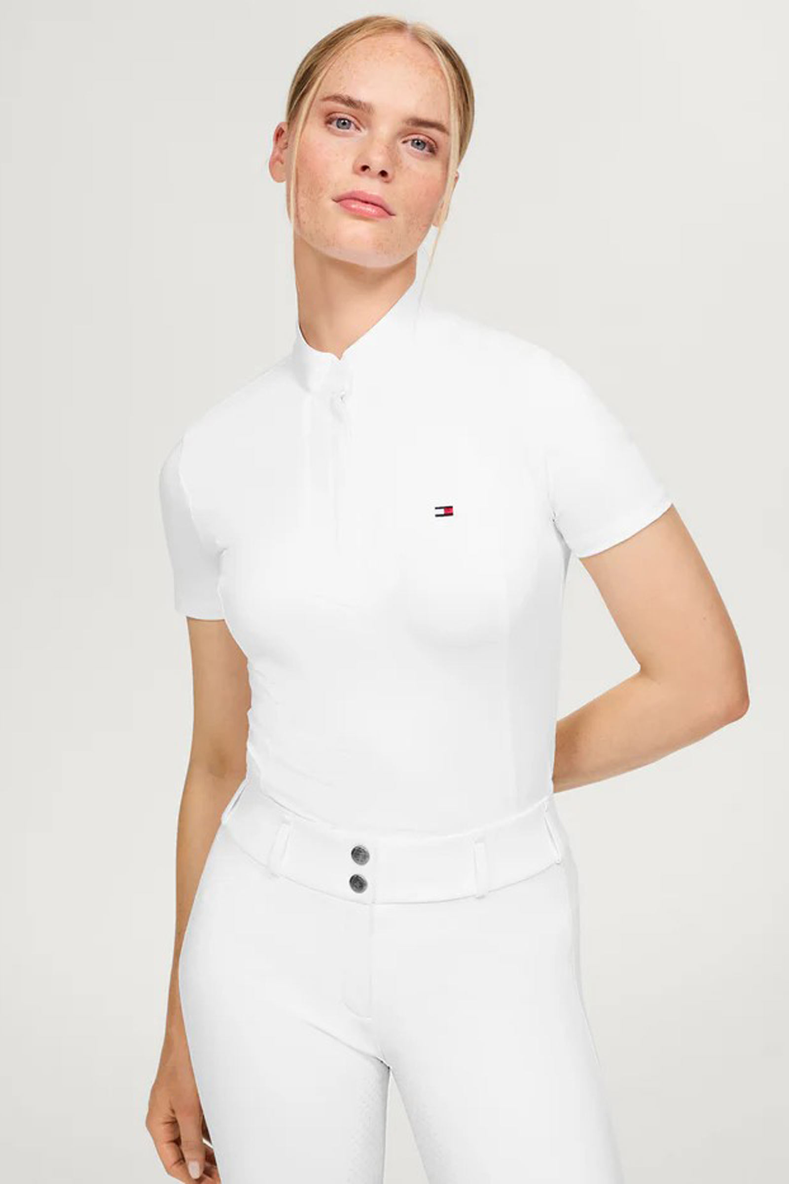 Tommy Hilfiger Equestrian Avon wedstrijdshirt met korte mouwen