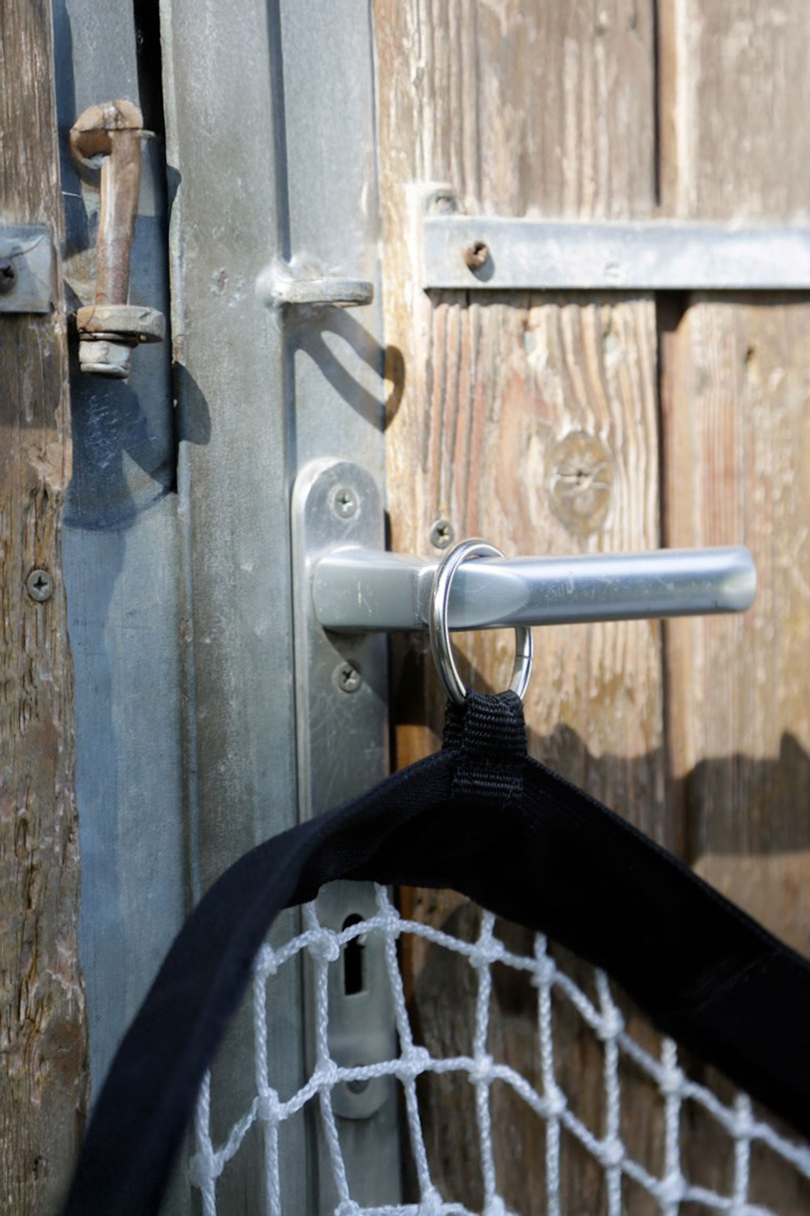 Kerbl Hooinet met vul hulp, 83x83 cm (3x3 cm)