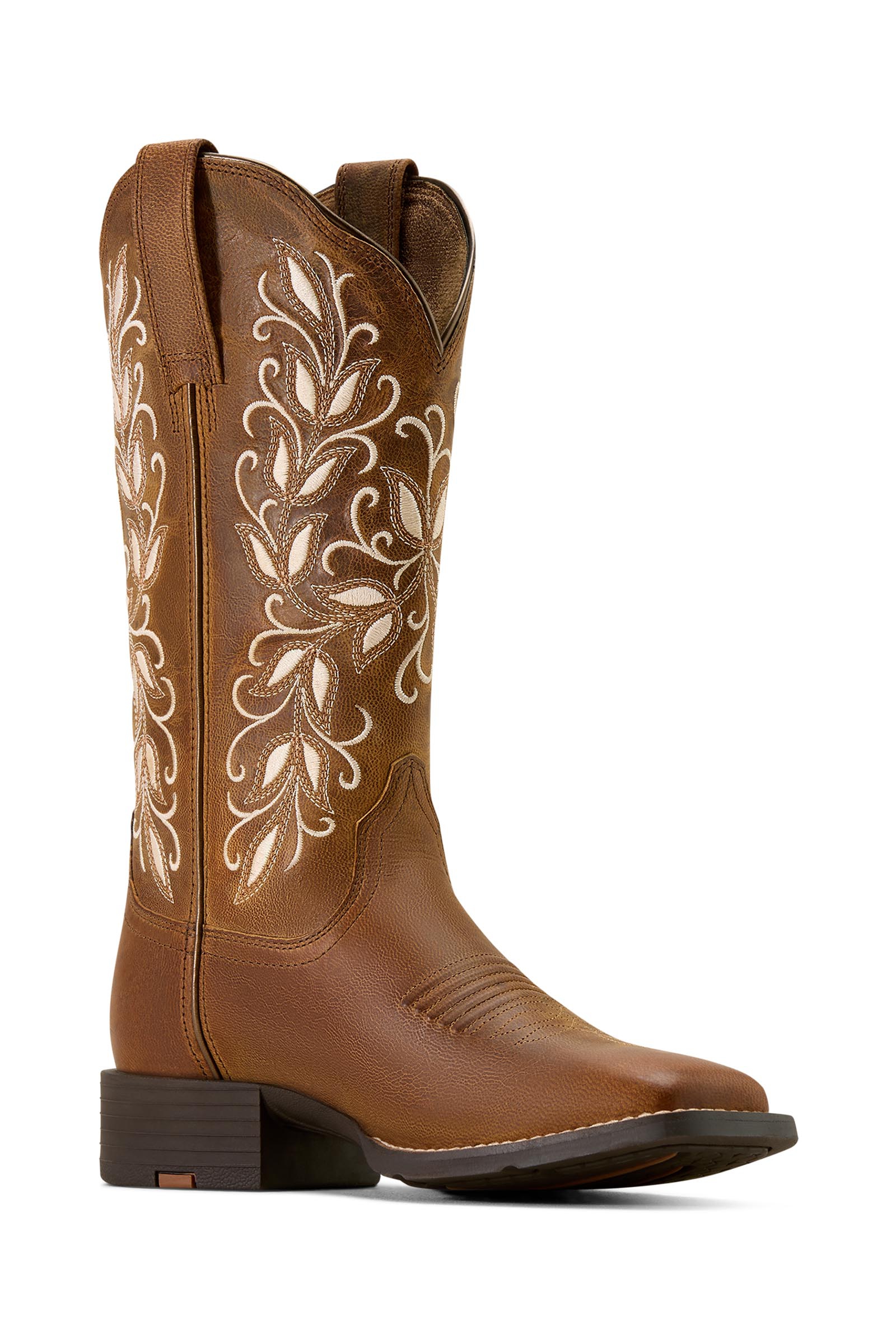 Ariat Round Up Holly westernlaarzen met brede vierkante neus voor dames  