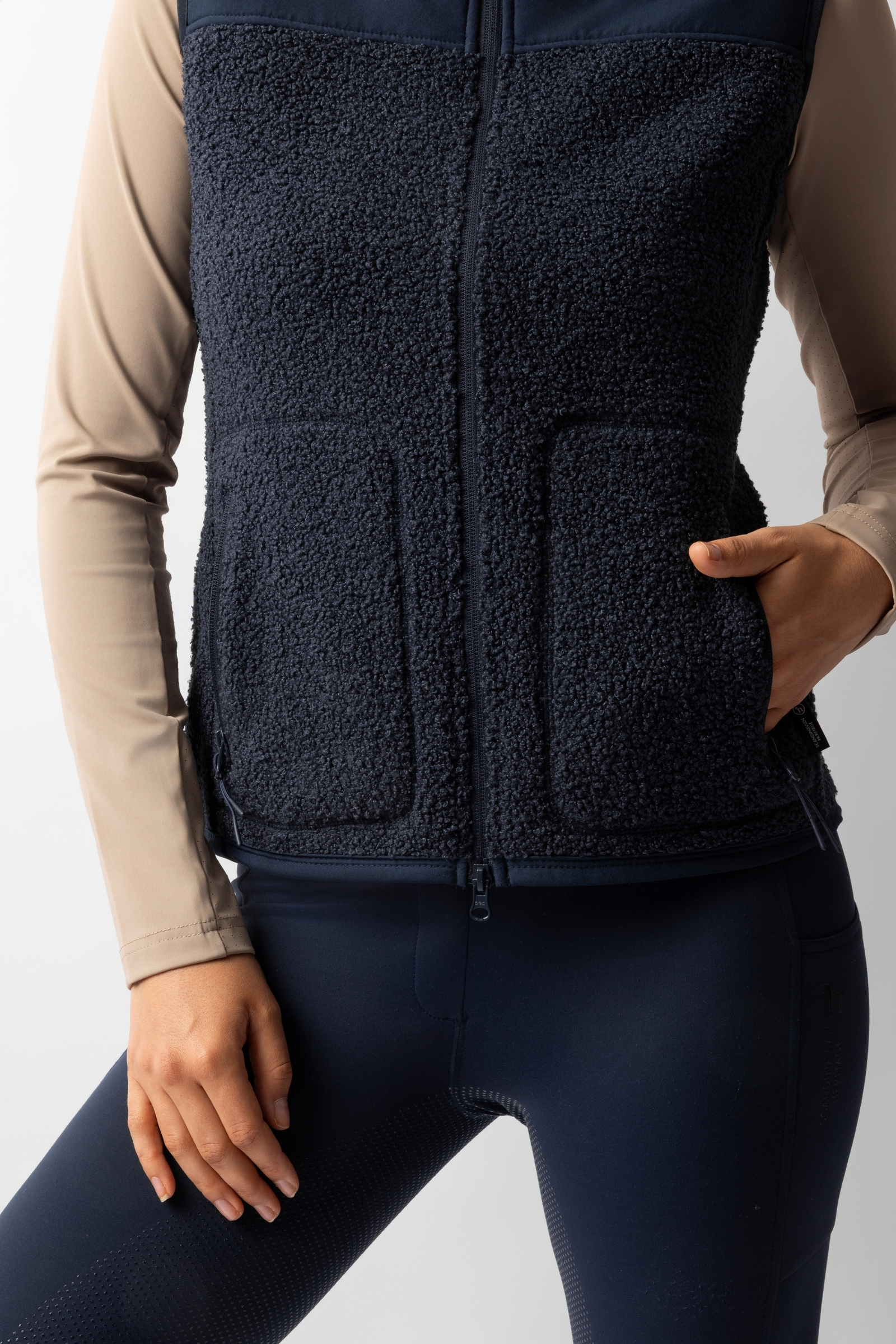 Horze Adira dames teddy fleece gilet