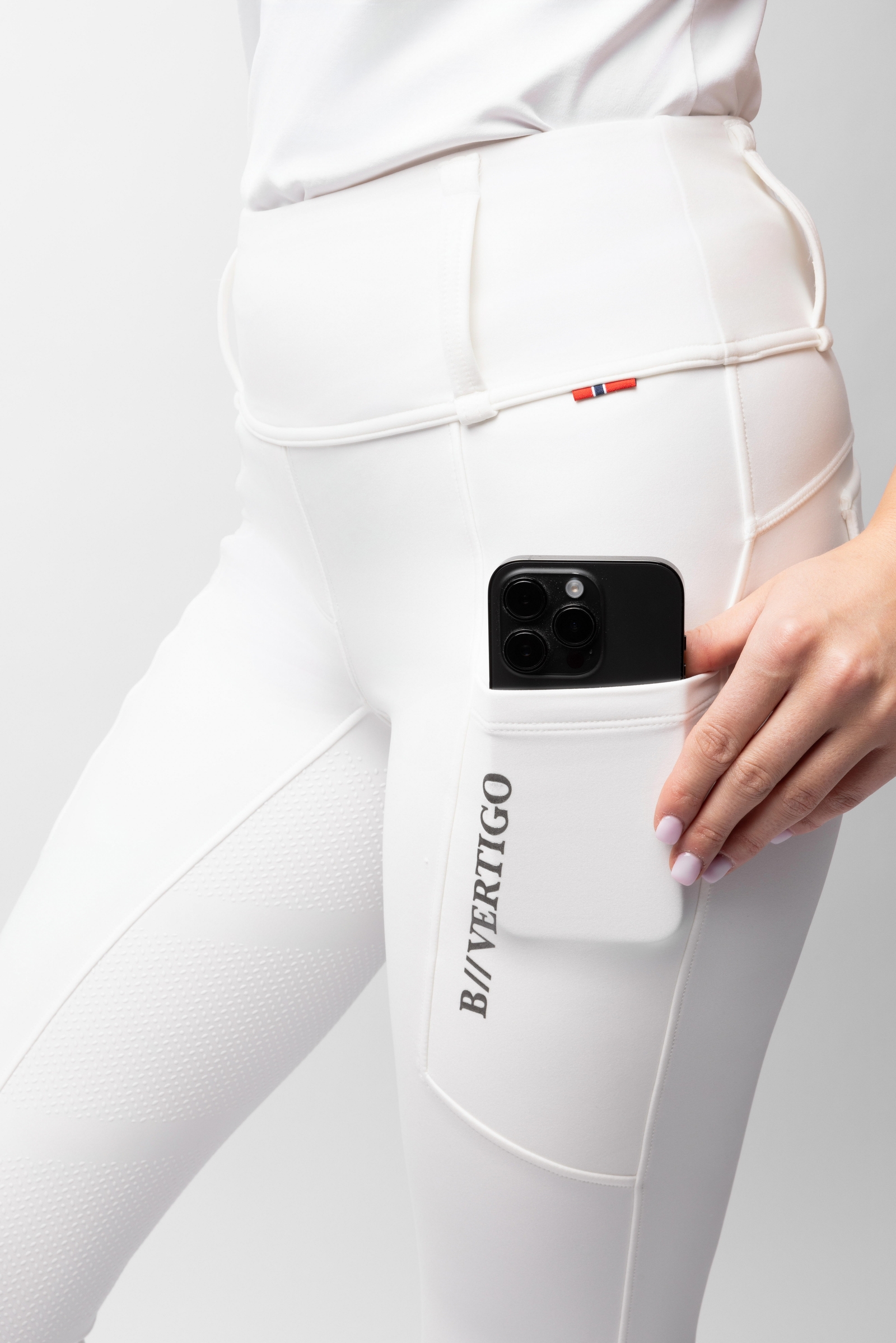 B Vertigo Chiara Fullseat rijbroek met compressie en hybride ontwerp  