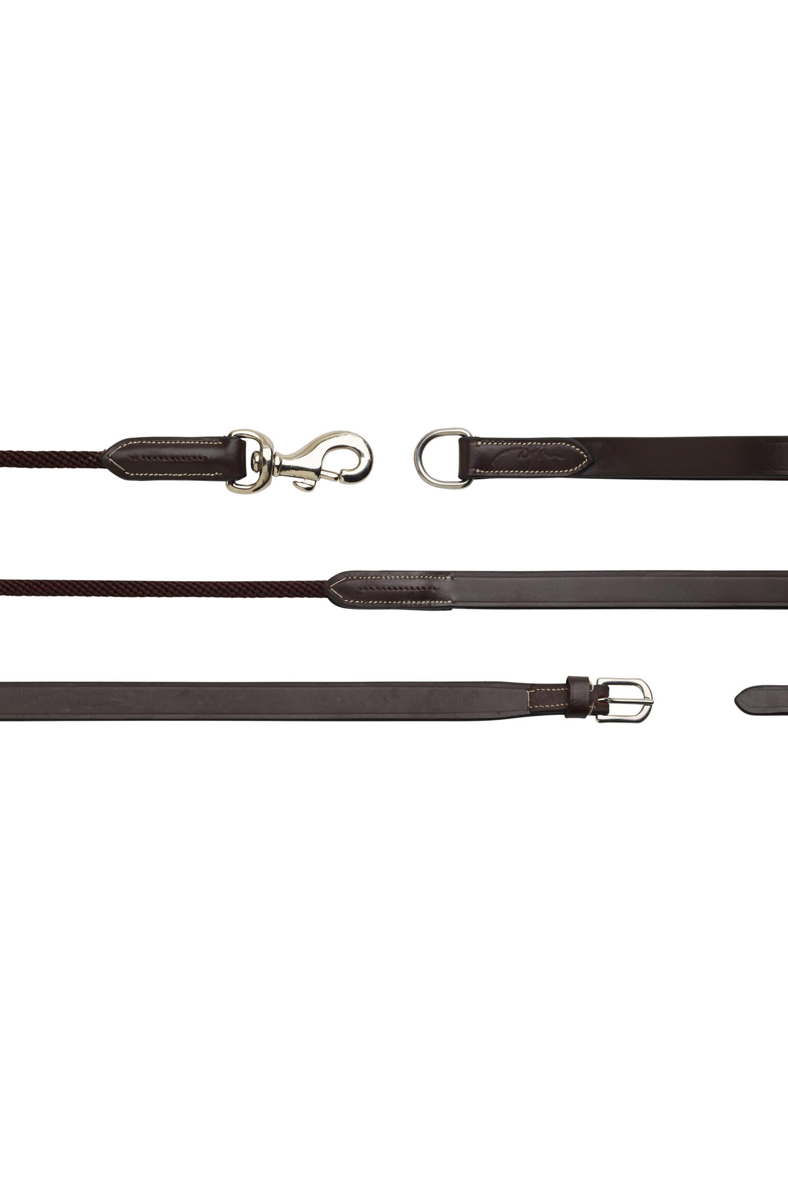 Dy'on Working bijzetteugels leer/nylon 16 mm  