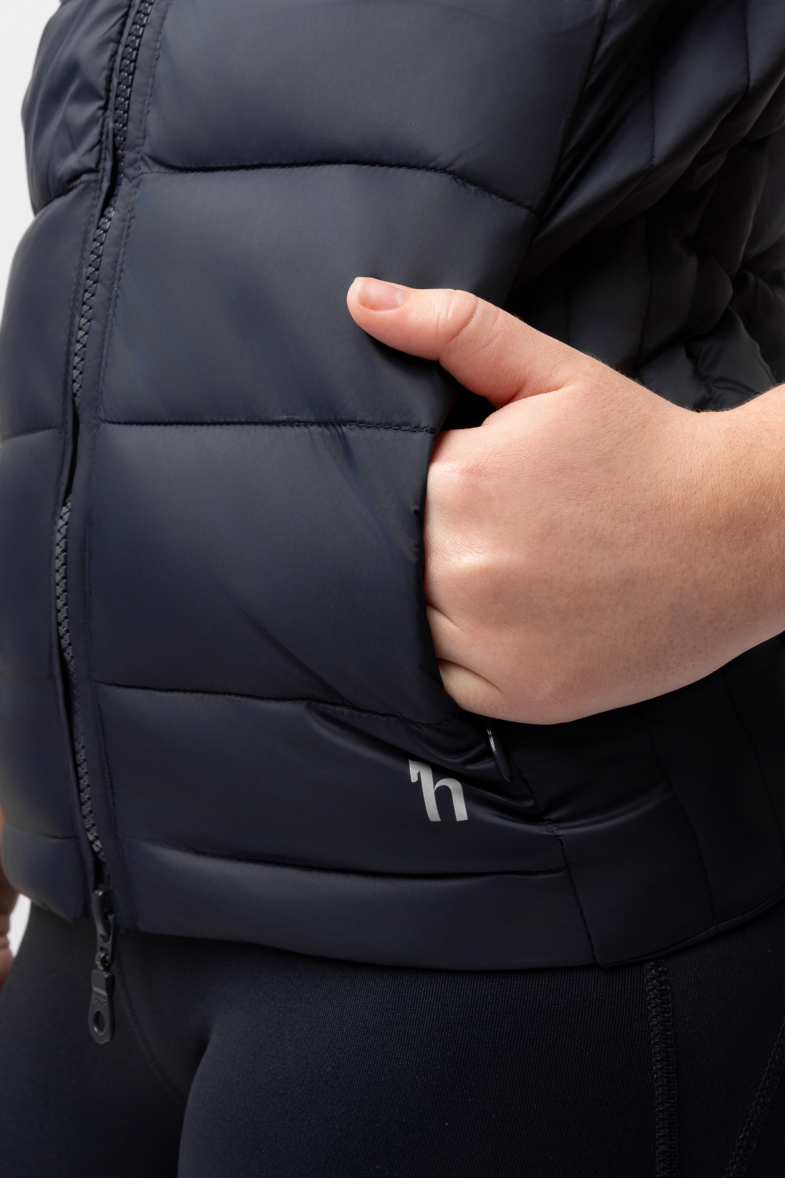 Horze Amber Lichtgewicht Gevoerde Club Bodywarmer, kinderen