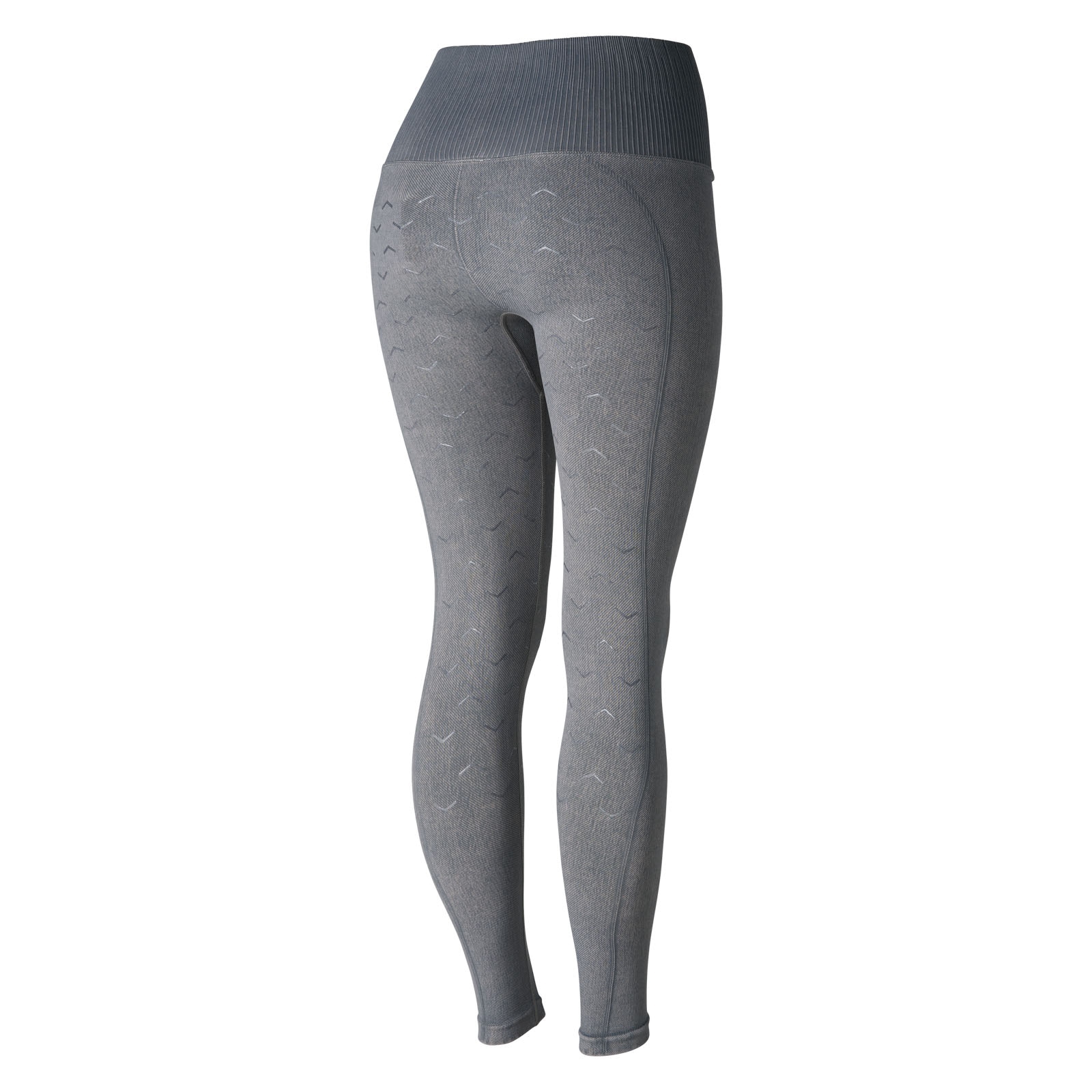 Horze Vanessa Naadloze Denim-Look Siliconen Full Seat Tights, dames