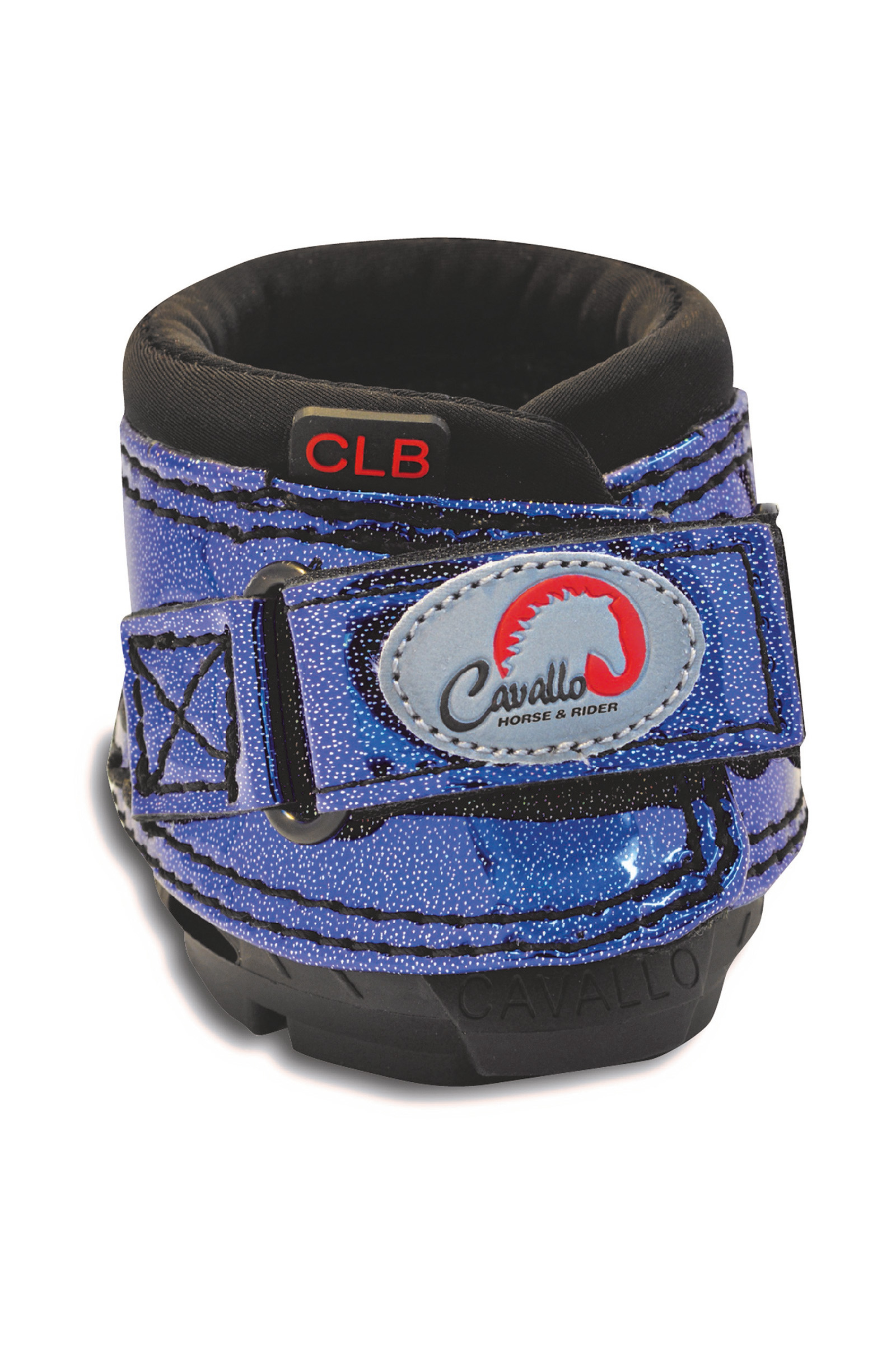 Metallic Blue Cavallo Hoof Boots F.R.A. CLB Bling Hoefschoenen (paar)