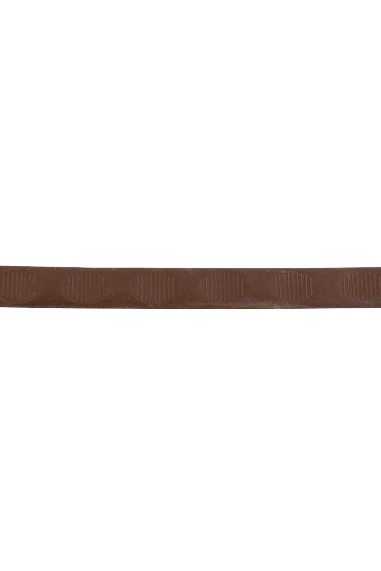 Brown/Gold Trust Equestrian Prague Soft Rubber Rein, Thumb Grip