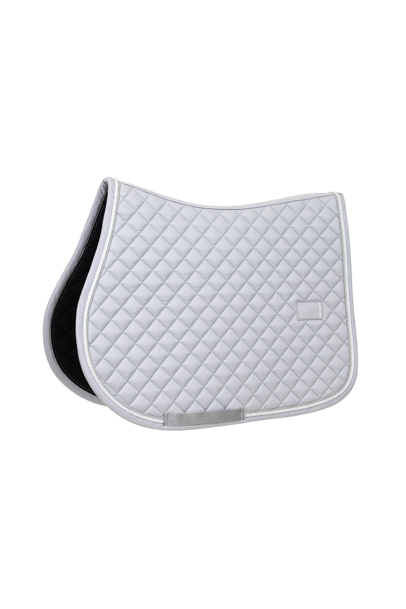 grey Kentucky Horsewear Zadeldoek Diamond met rand