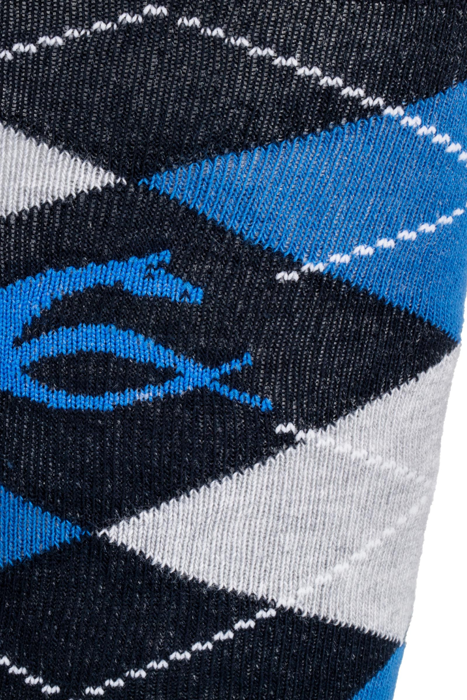 Acavallo Katoenen Sokken met Diamantpatroon