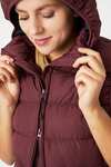 Horze Callie gewatteerde bodywarmer met capuchon, dames