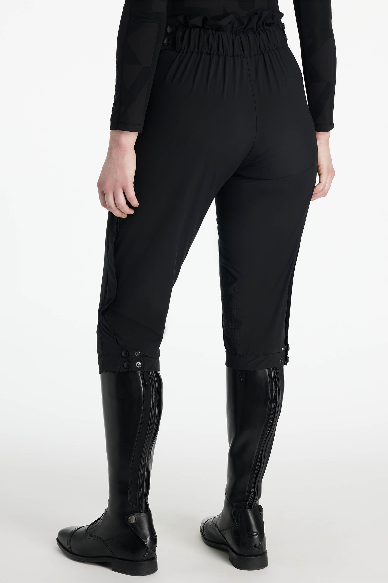 Black LeMieux Darcey Waterproof 3/4 Over Breeches – waterdichte ¾-overbroek voor over je rijbroek