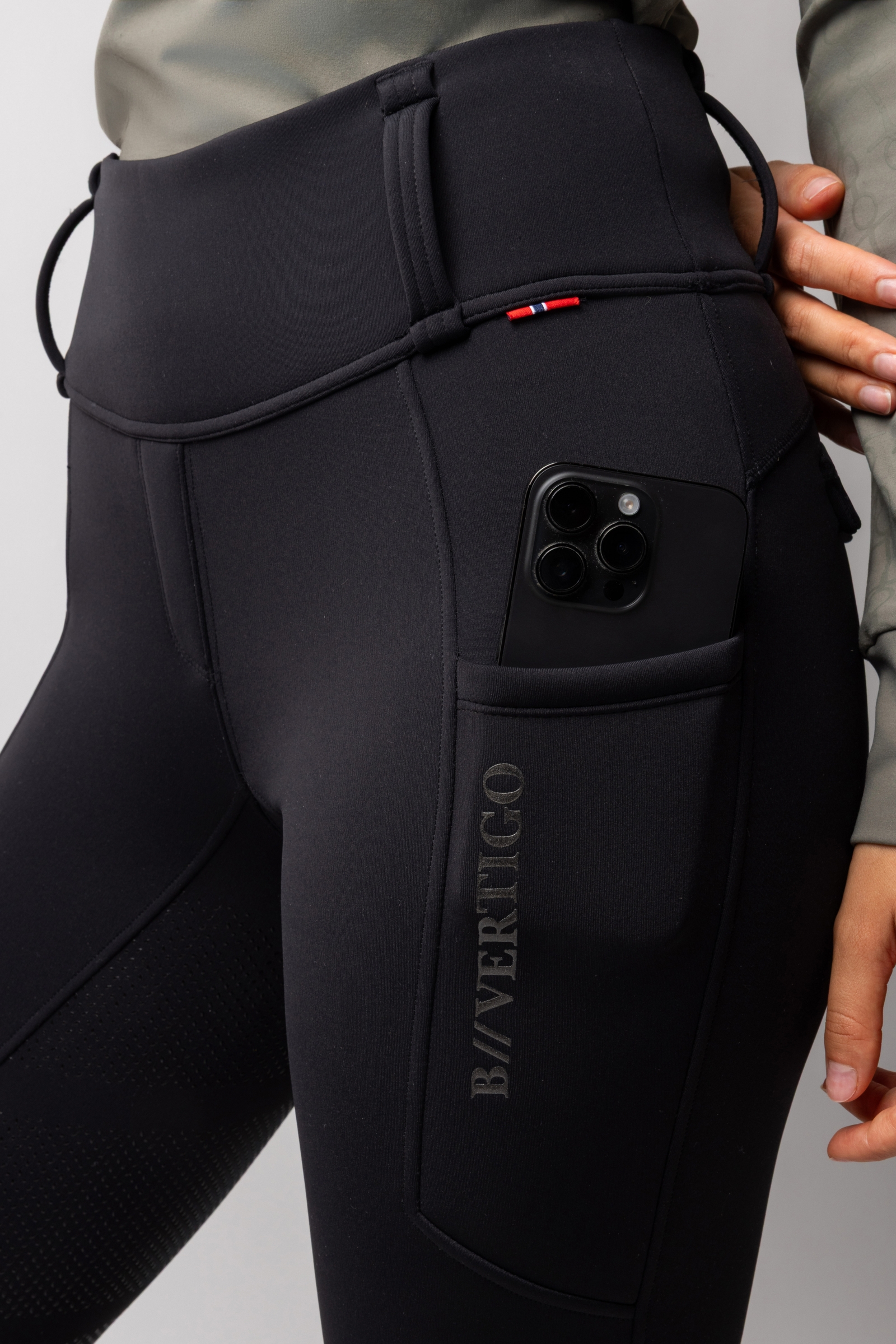 B Vertigo Chiara compressie thermo rijbroek voor dames met full grip