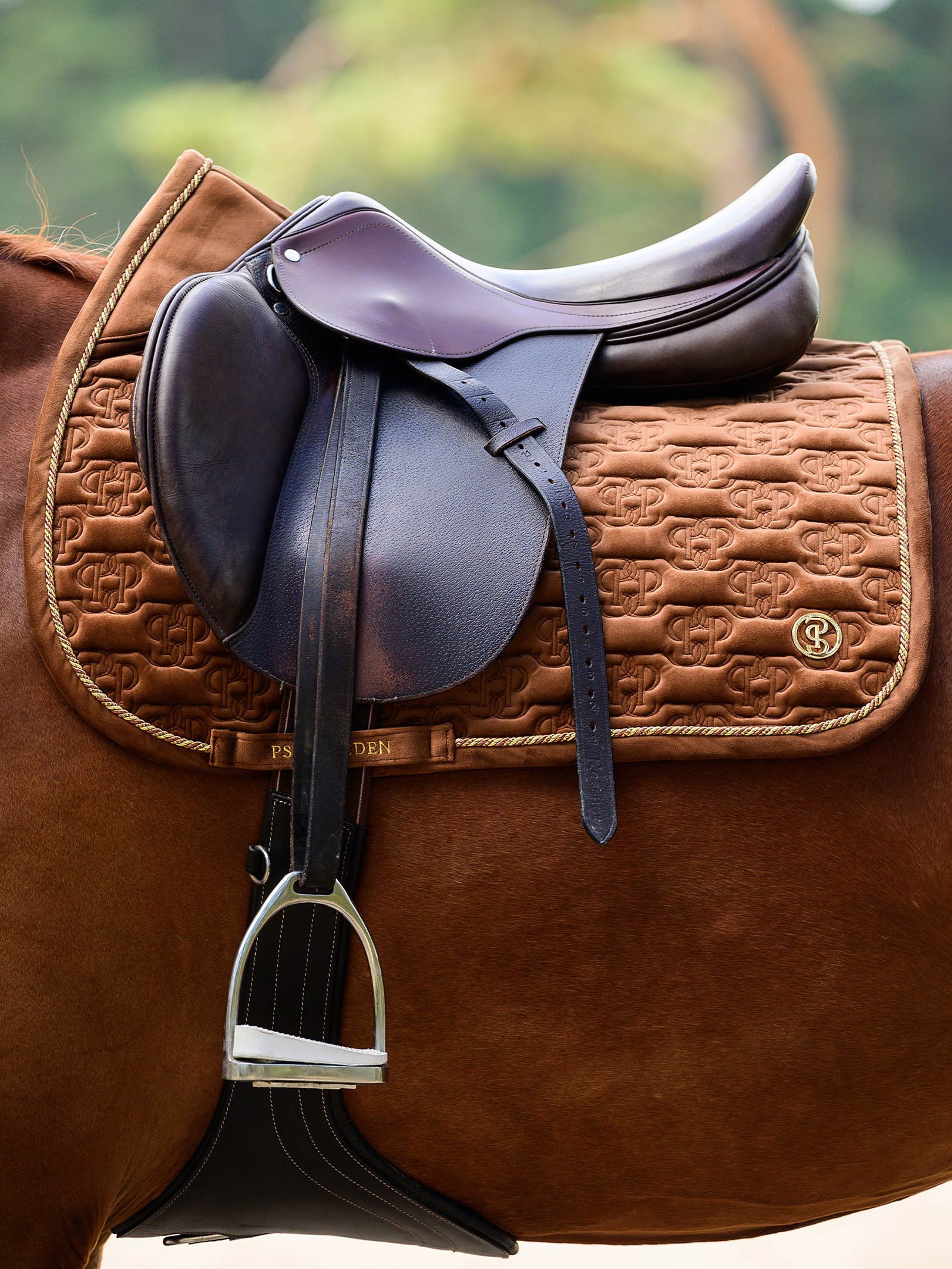 PS of Sweden zadeldekjes Velvet Monogram springen