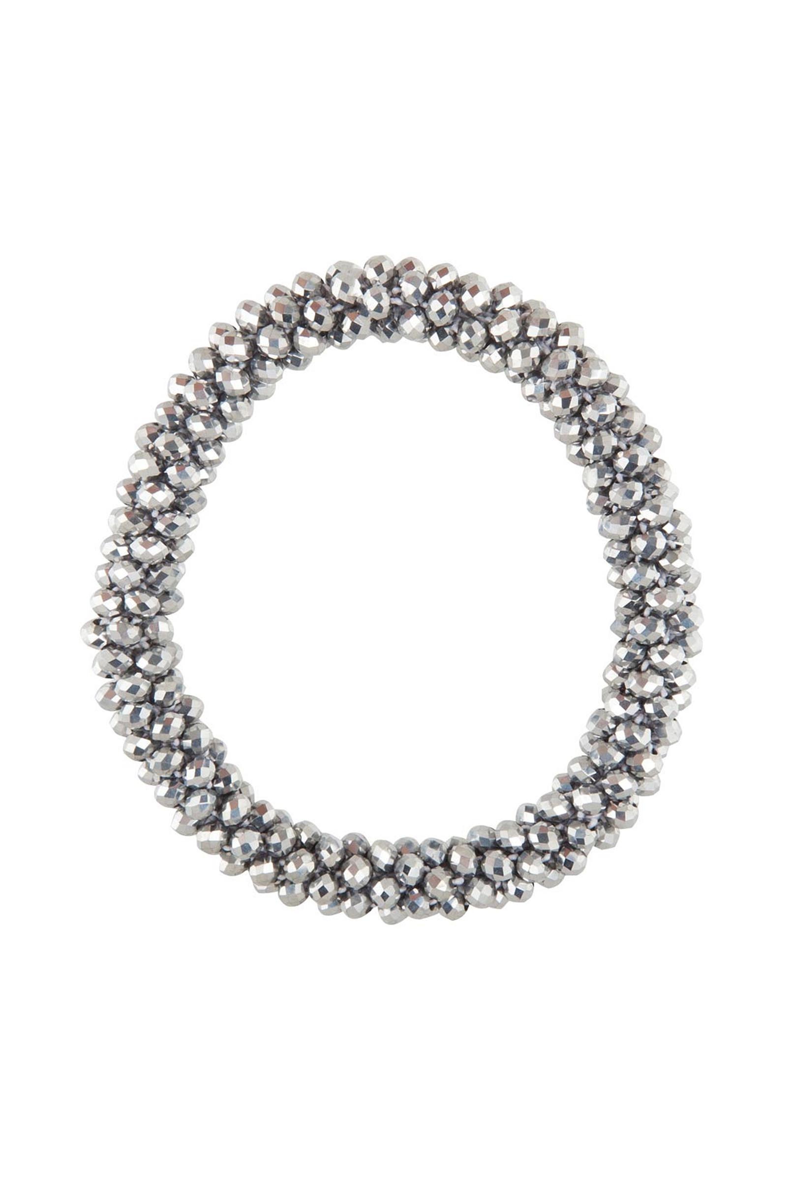 Silver BR Kiki scrunchie met kristallen