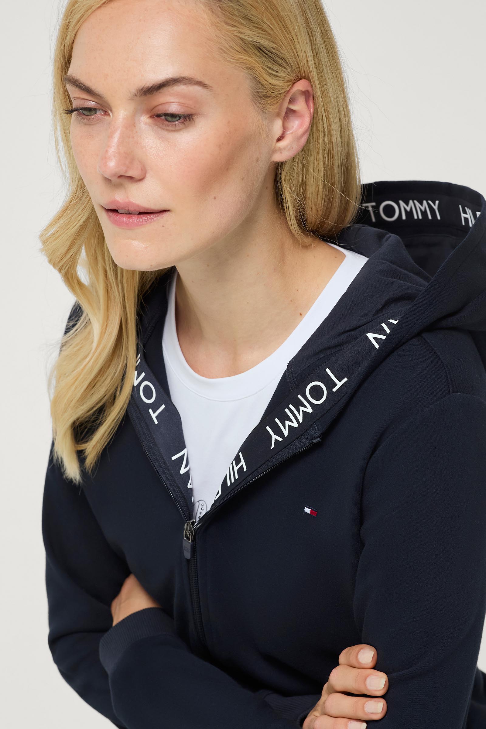 Tommy Hilfiger Equestrian Beverly dames hoodie met rits