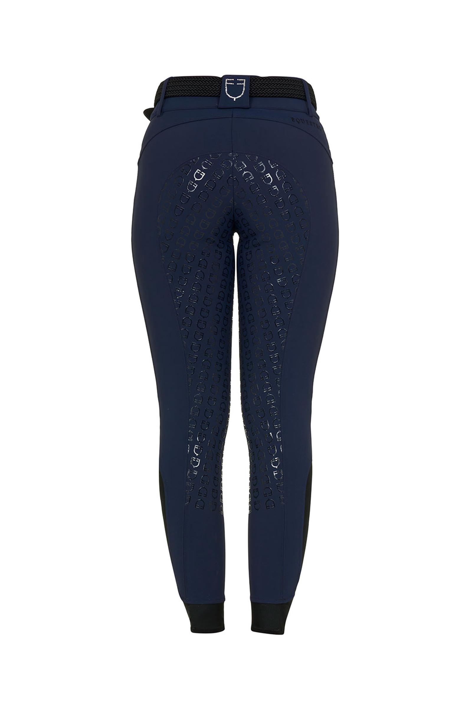 Equestro SS2026 Dames High Waist Stones Logo volledige grip rijbroek  
