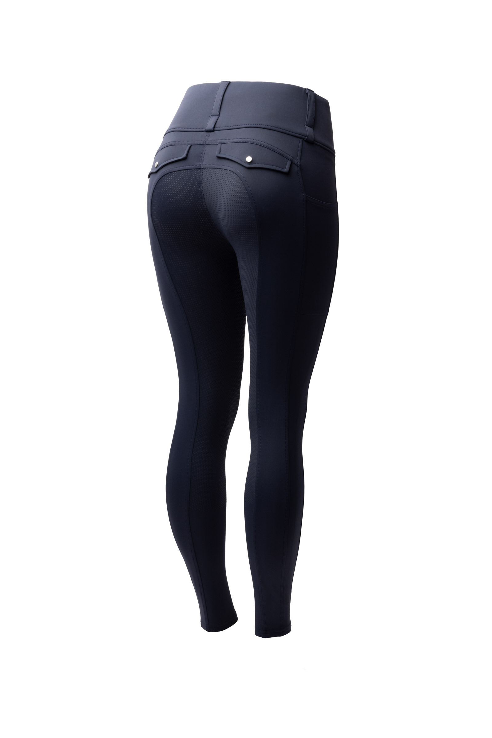 Overture navy Horze Anya dames rijlegging met fullseat siliconen grip UPF 50+
