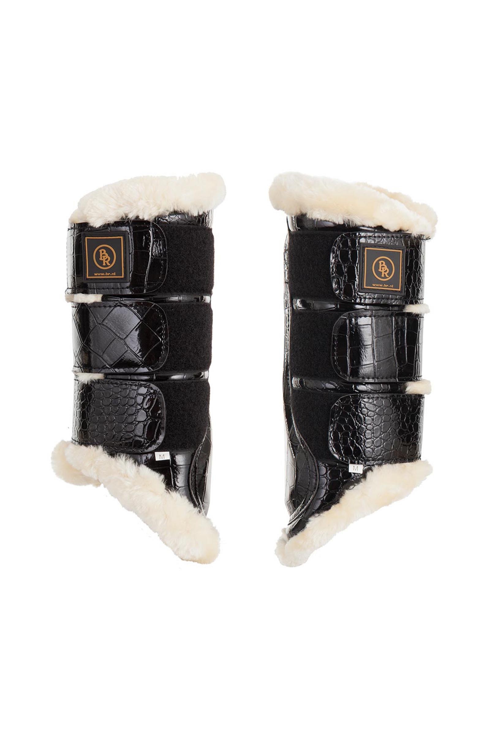 BR Majestic paardengamaschen van kunstlakleer