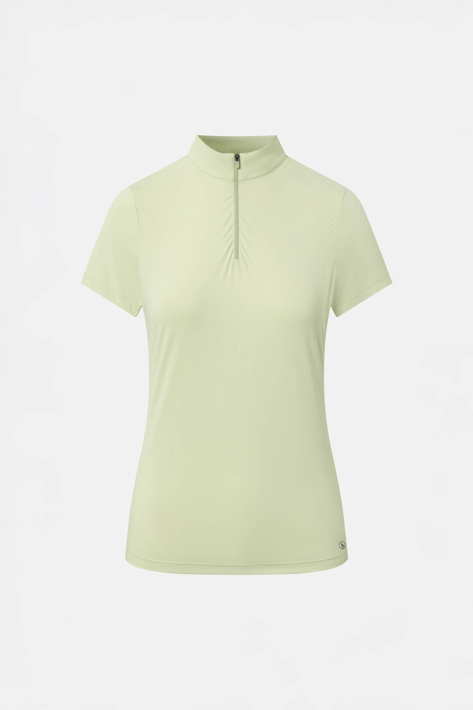 Celadon Green Horze Emmie verkoelend trainingsshirt voor dames korte mouwen