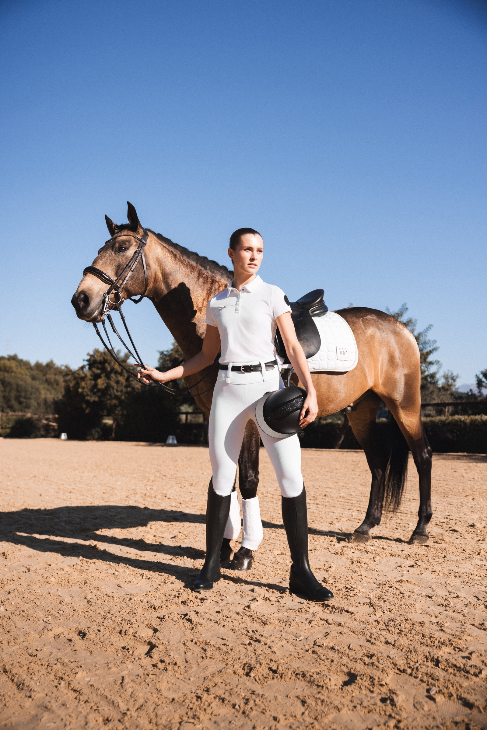 Horze Anya dames rijlegging met fullseat siliconen grip UPF 50+