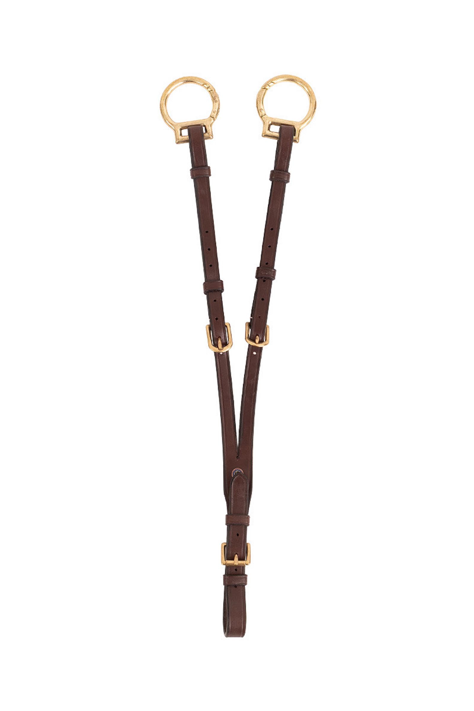 Brown/Gold Trust Equestrian Helsinki Running Martingale Attachment