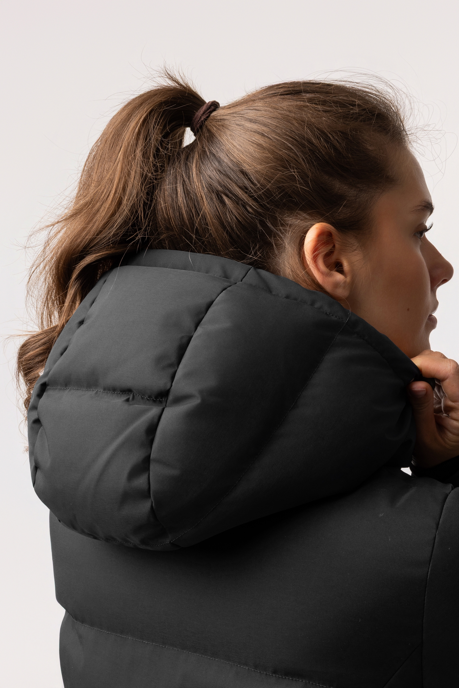 Horze Paloma lange gewatteerde jas voor dames