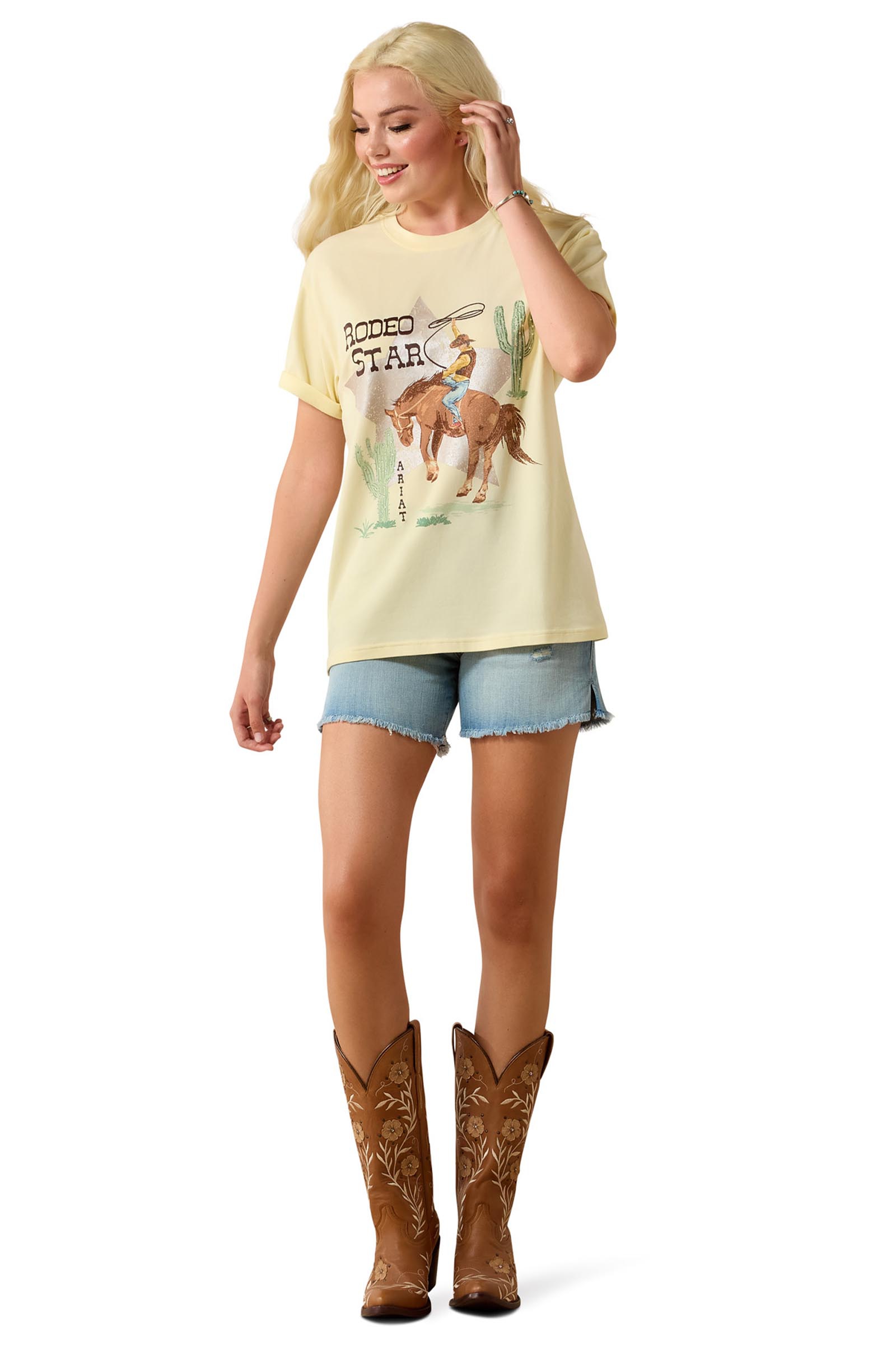 Ariat Rodeo Star boyfriend T-shirt voor dames  